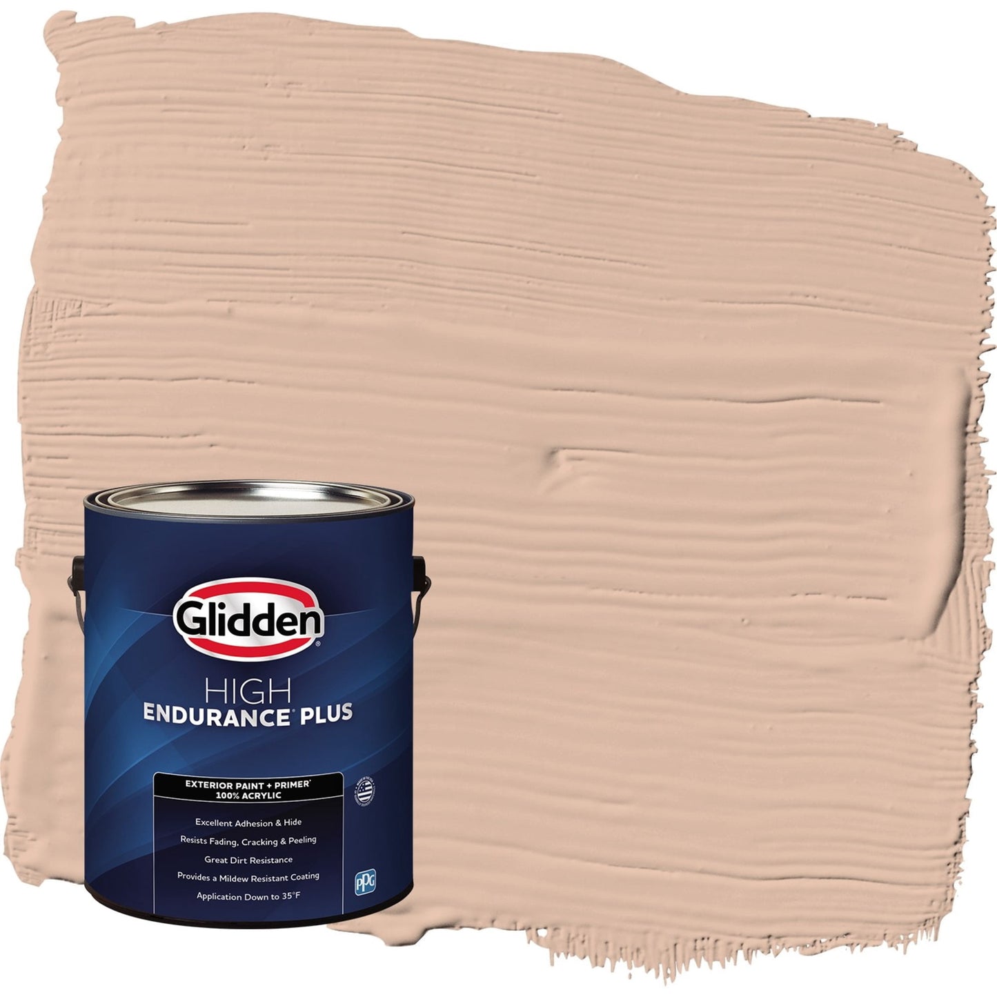 Glidden HEP Cinnamon Ice / Orange Satin Exterior Paint with Primer, 1 Gallon