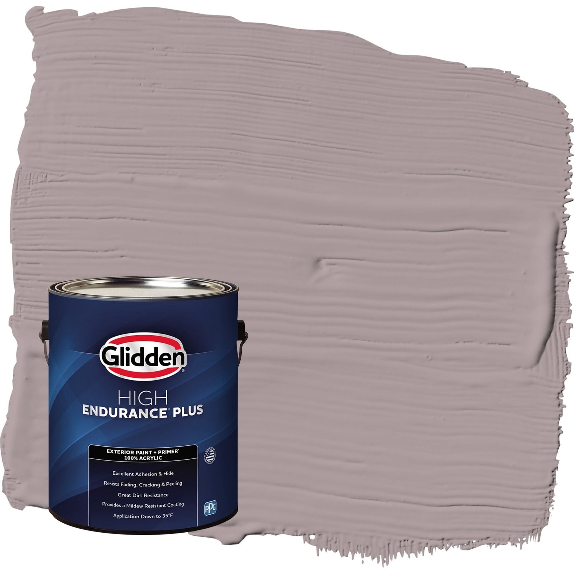 Glidden HEP Coffee Custard / Purple Semi-Gloss Exterior Paint with Primer, 1 Gallon