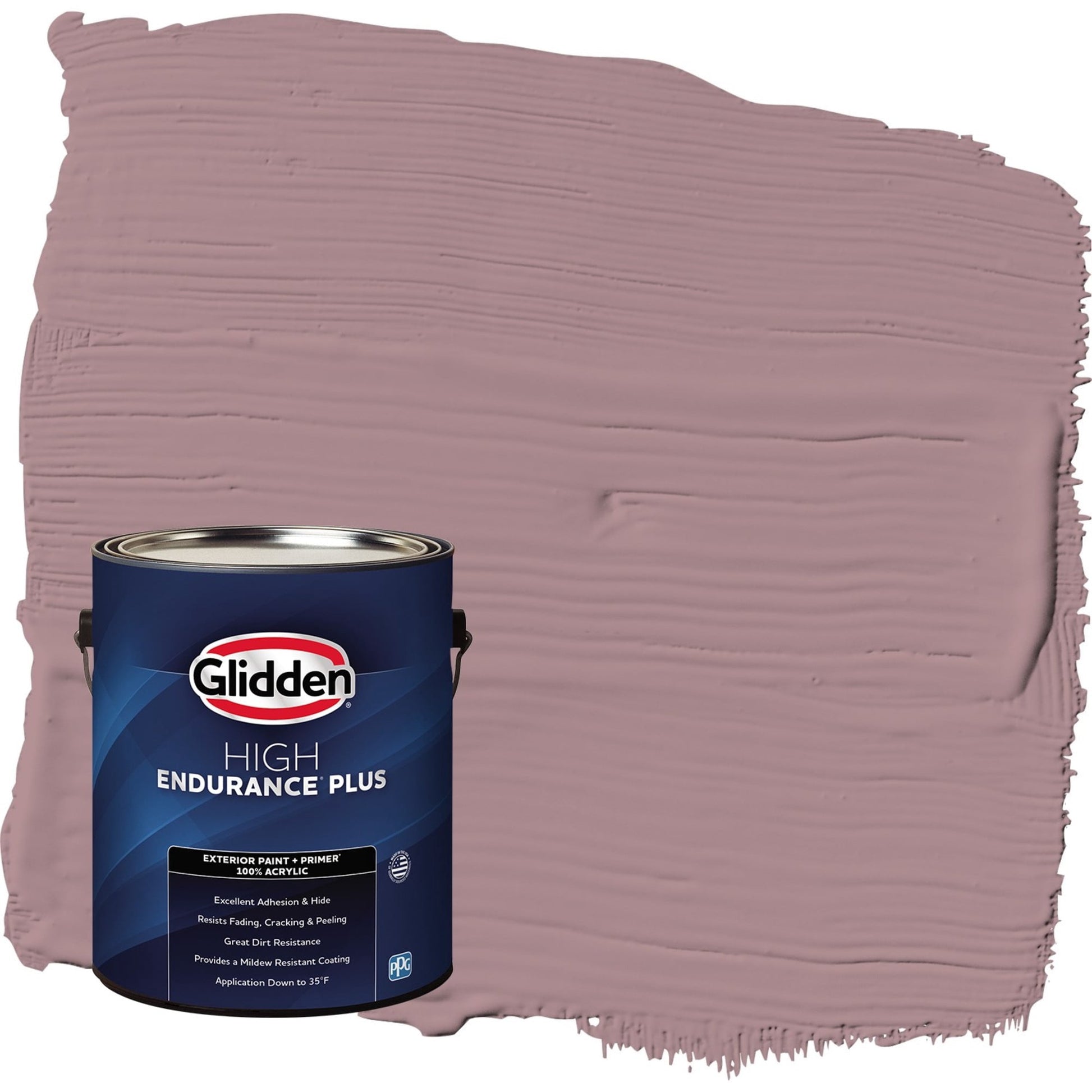 Glidden HEP Coffee Rose / Purple Flat Exterior Paint with Primer, 1 Gallon