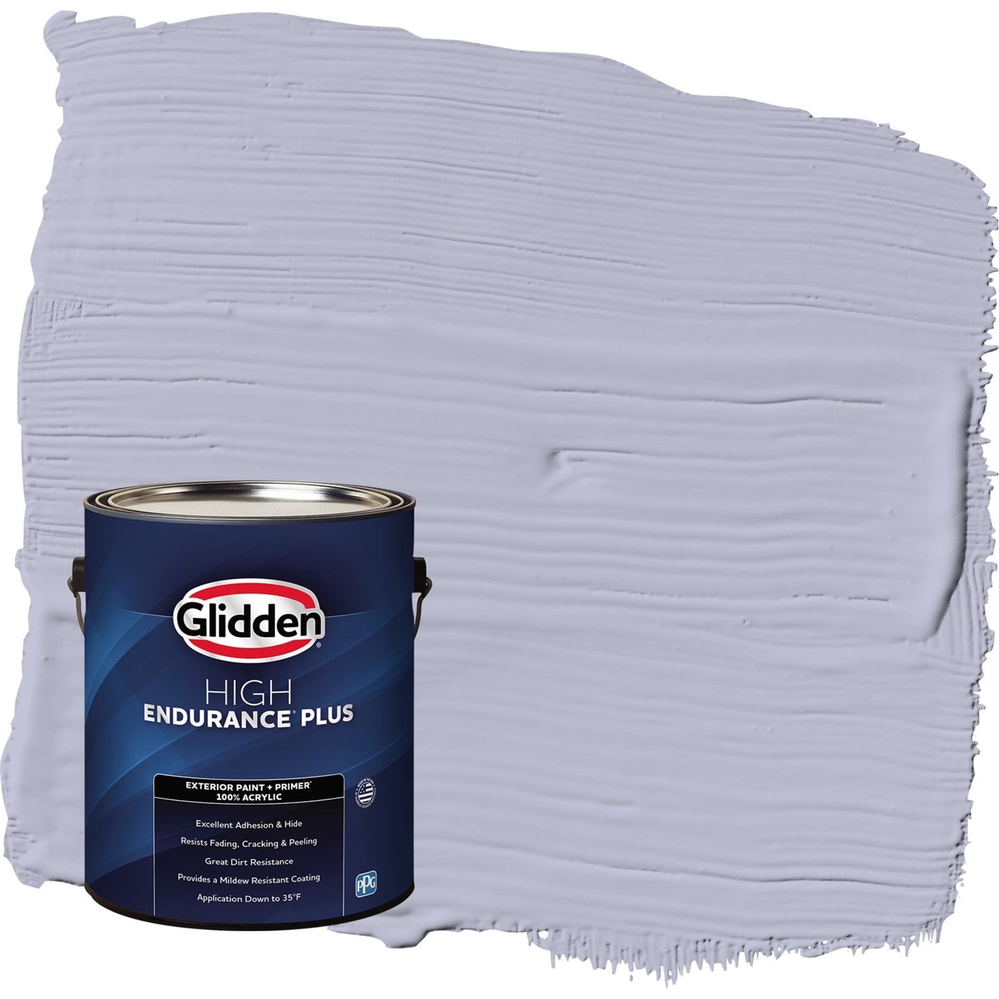 Glidden HEP Cosmic / Purple Flat Exterior Paint with Primer, 1 Gallon