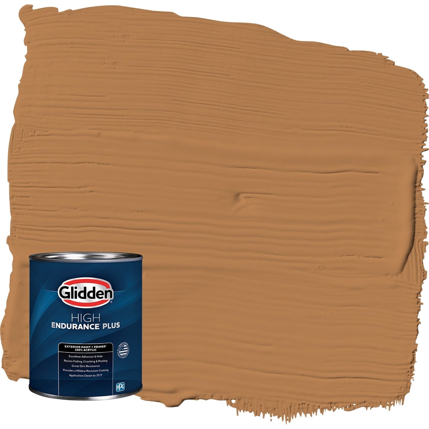 Glidden HEP Cowboy Hat / Orange Satin Exterior Paint with Primer, 1 Quart