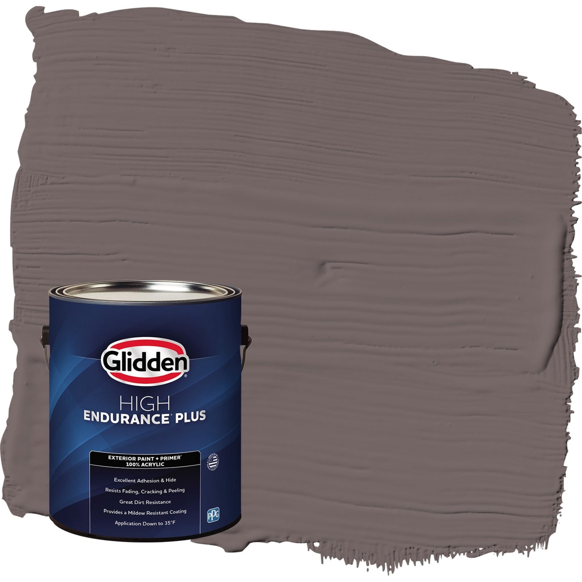 Glidden HEP Eagle Eye / Brown Semi-Gloss Exterior Paint with Primer, 1 Gallon