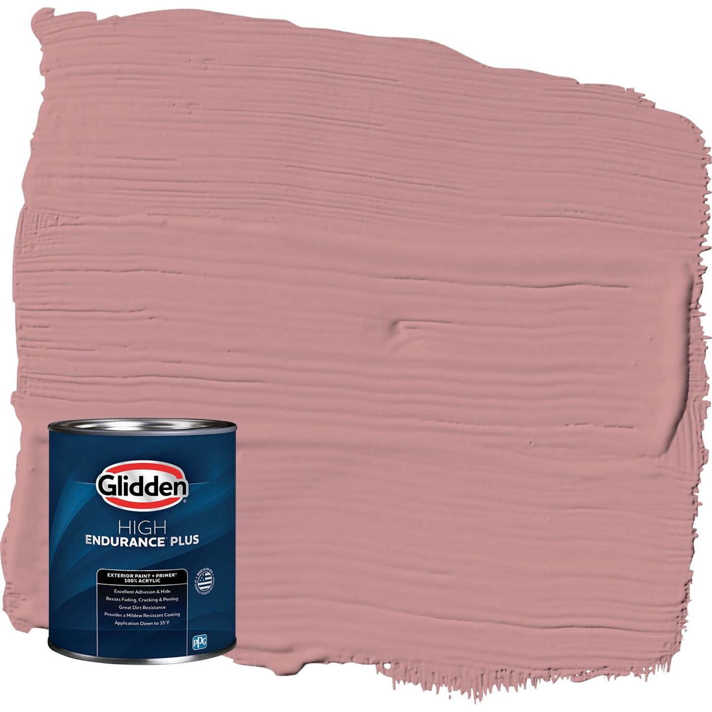 Glidden HEP Floral Tapestry / Pink Satin Exterior Paint with Primer, 1 Quart