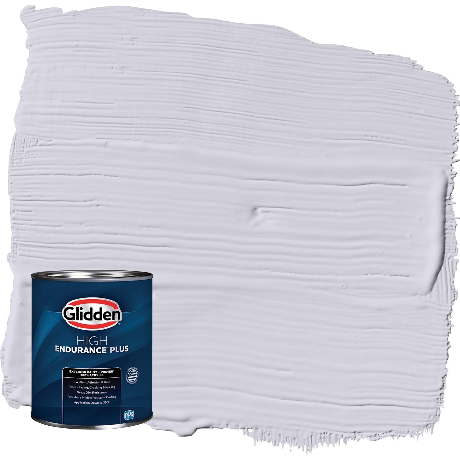 Glidden HEP Frosted Lilac / Purple Satin Exterior Paint with Primer, 1 Quart