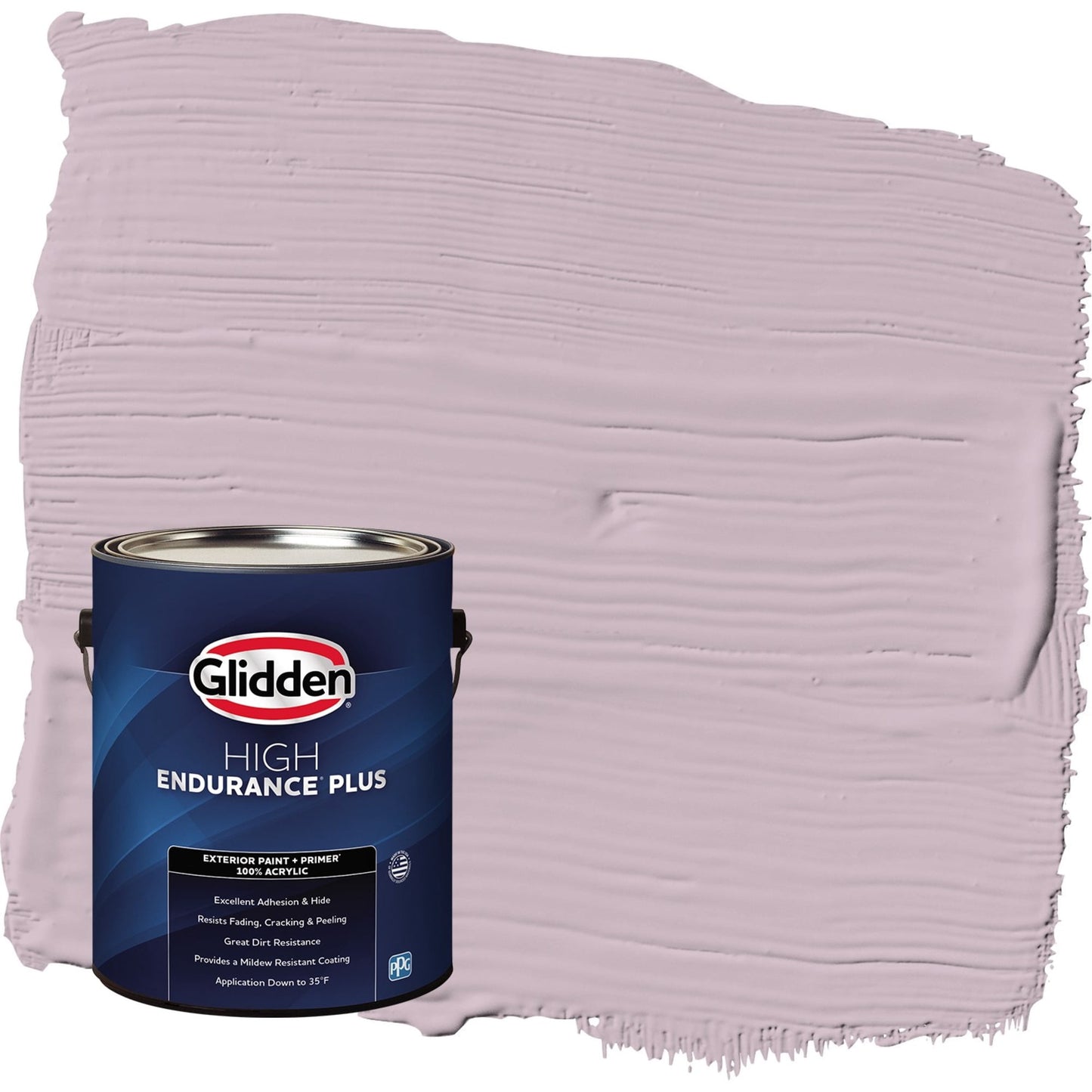 Glidden HEP High Society / Purple Flat Exterior Paint with Primer, 1 Gallon