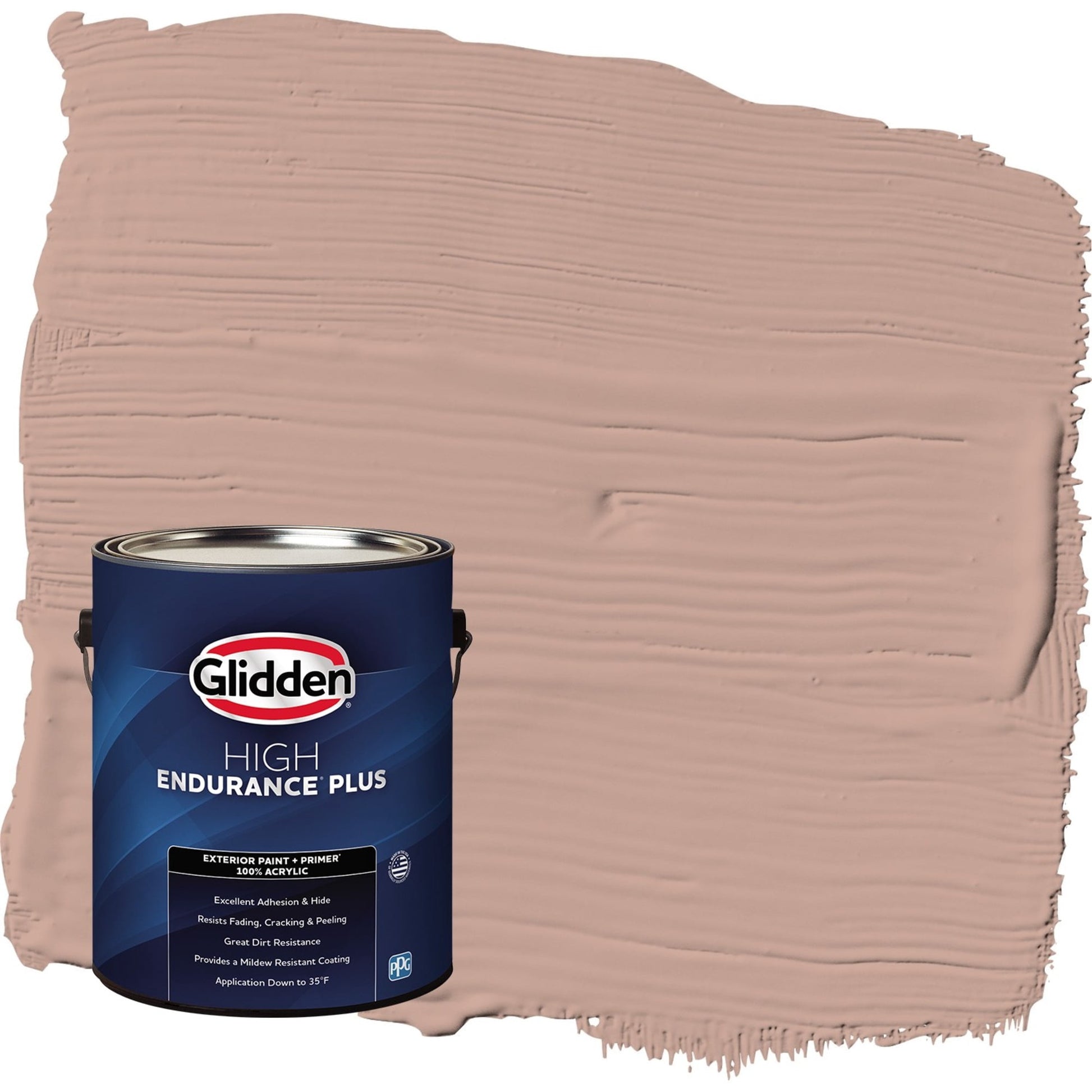 Glidden HEP Just Rosey / Orange Semi-Gloss Exterior Paint with Primer, 1 Gallon