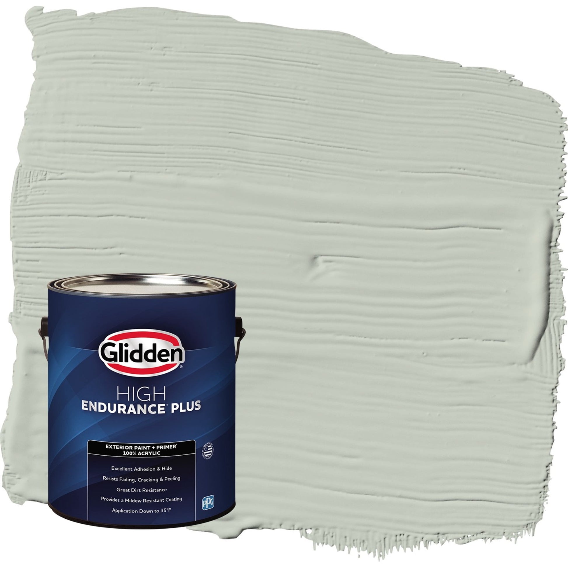 Glidden HEP Life Lesson / Green Flat Exterior Paint with Primer, 1 Gallon