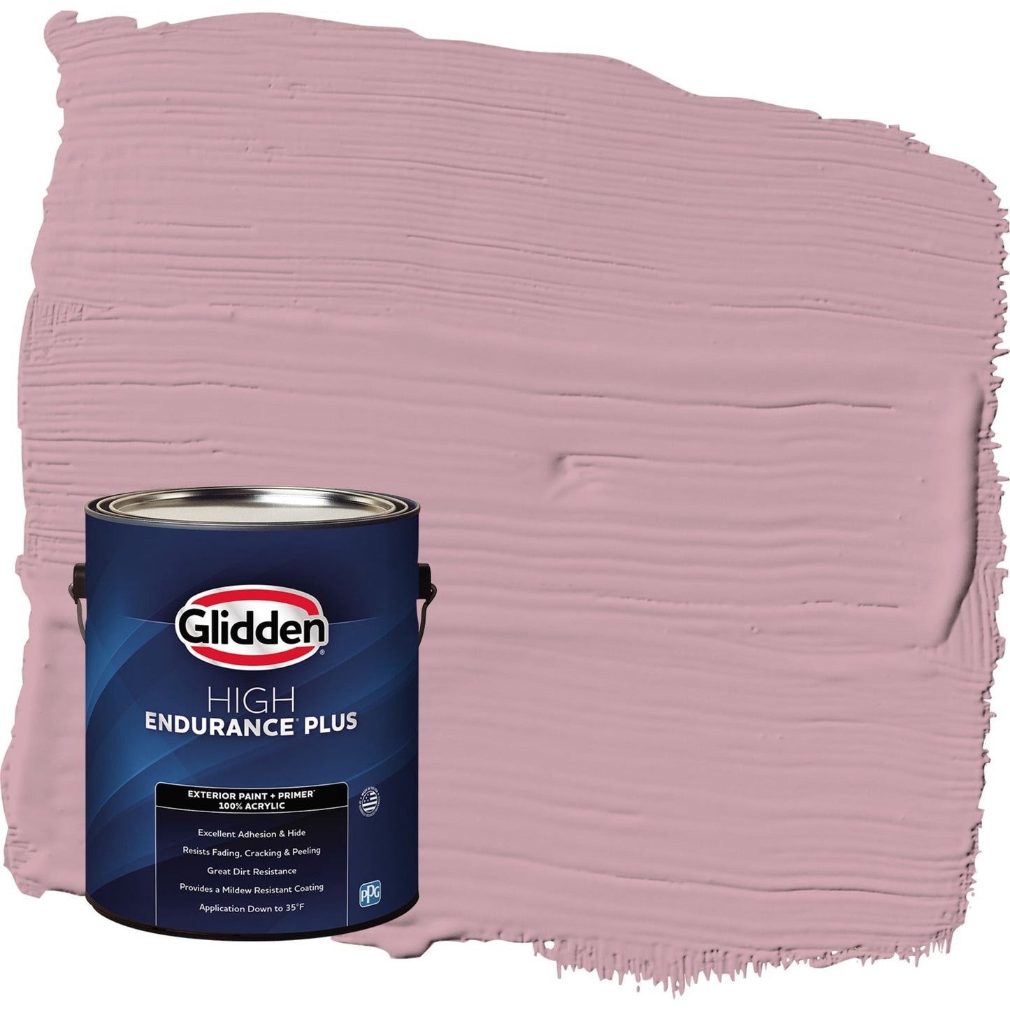 Glidden HEP Lighthearted Rose / Purple Semi-Gloss Exterior Paint with Primer, 1 Gallon
