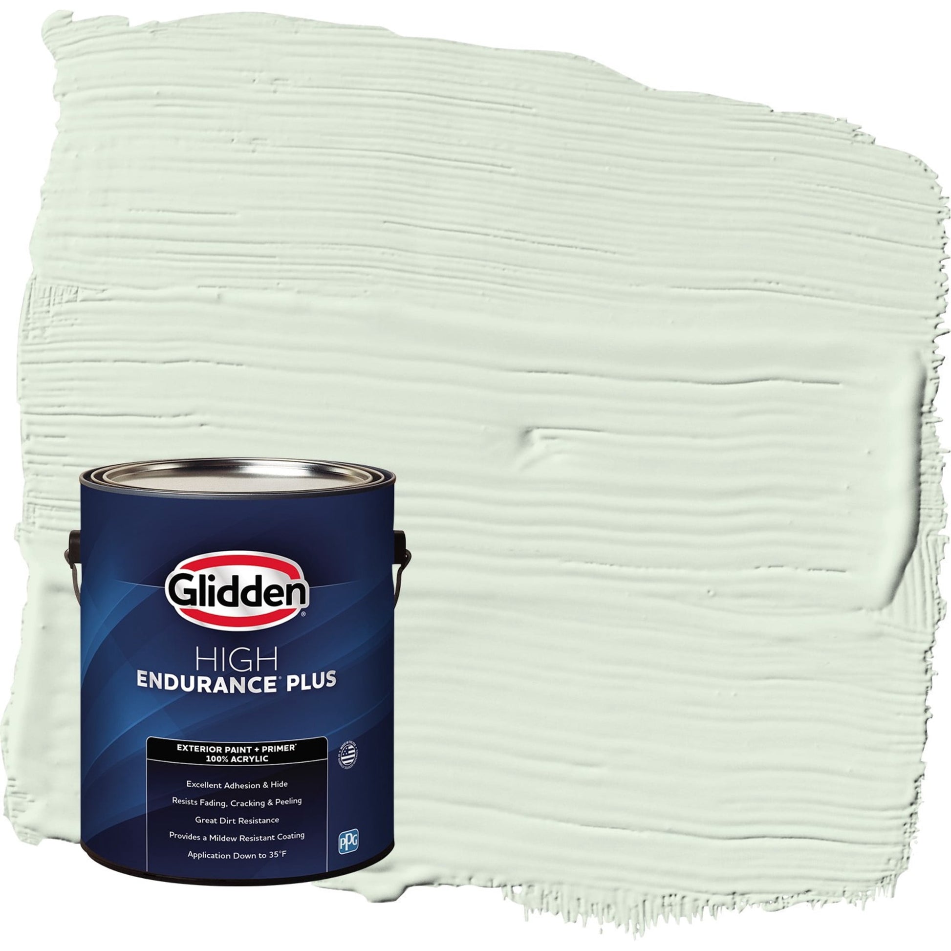 Glidden HEP Lime Daiquiri / Green Satin Exterior Paint with Primer, 1 Gallon