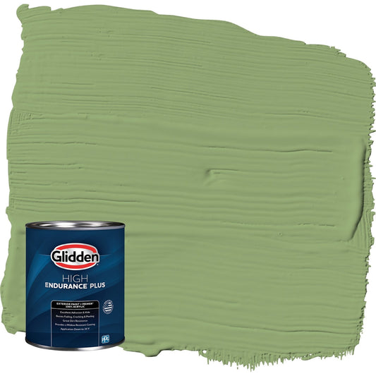 Glidden HEP Luscious Lime / Green Semi-Gloss Exterior Paint with Primer, 1 Quart