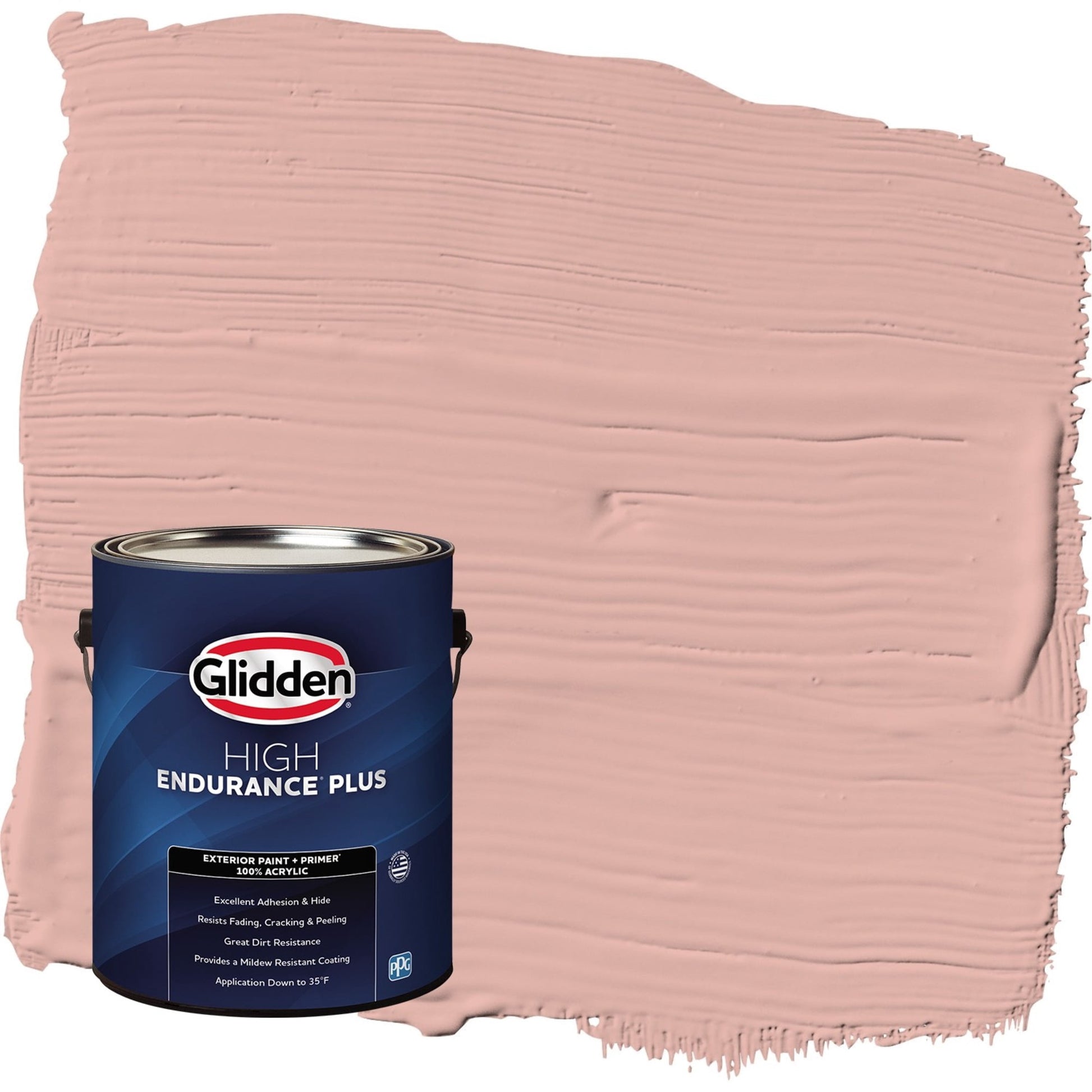 Glidden HEP Mesa Pink / Orange Semi-Gloss Exterior Paint with Primer, 1 Gallon