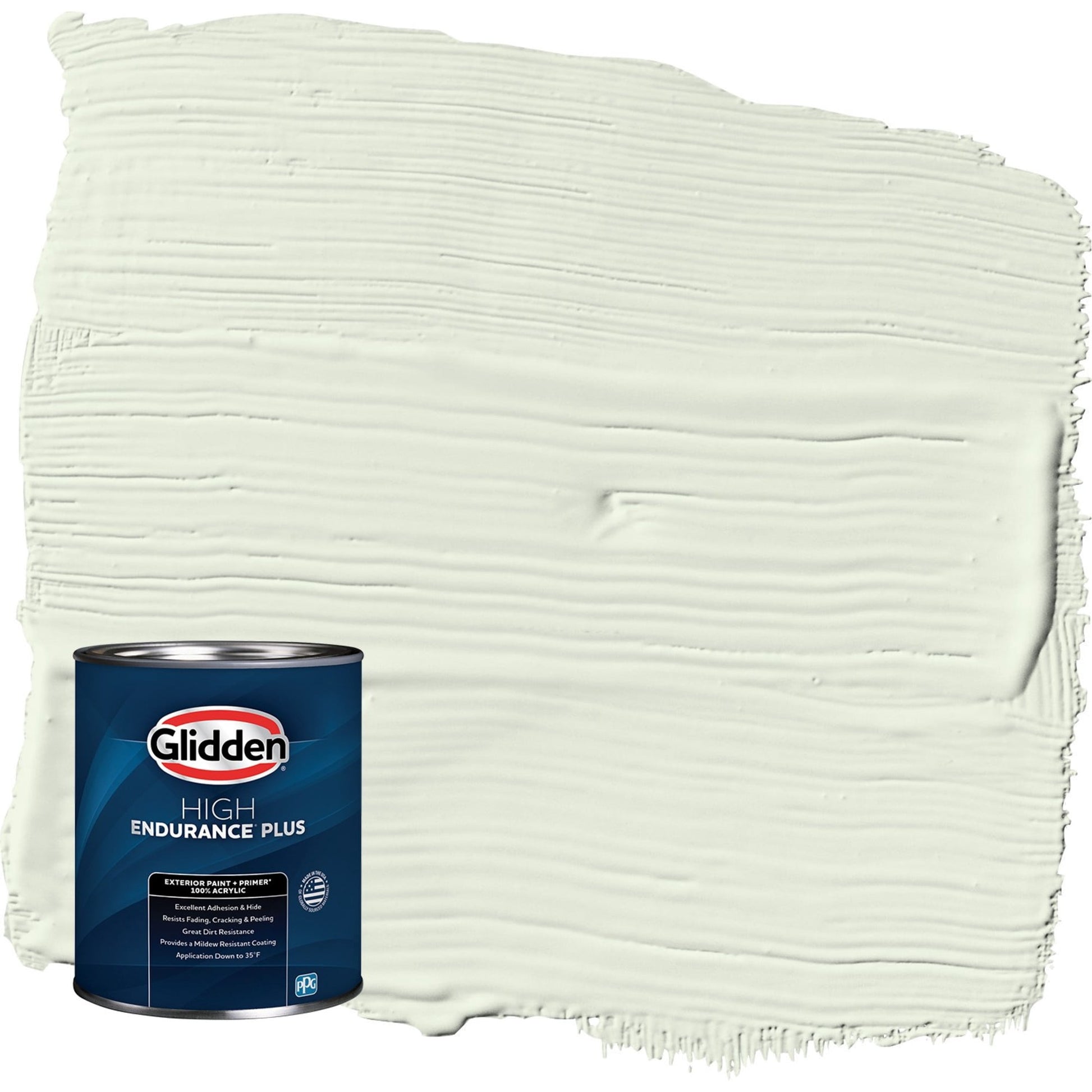 Glidden HEP Milkweed / Green Semi-Gloss Exterior Paint with Primer, 1 Quart