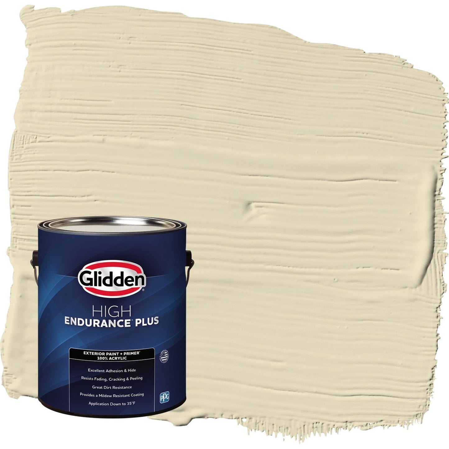 Glidden HEP Namaste / Green Satin Exterior Paint with Primer, 1 Gallon