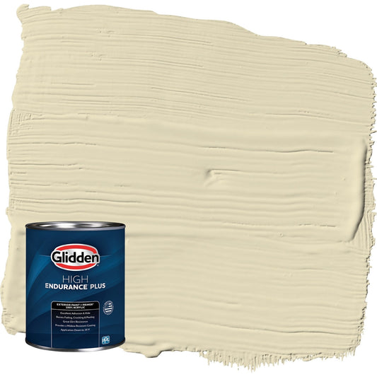 Glidden HEP Namaste / Green Satin Exterior Paint with Primer, 1 Quart