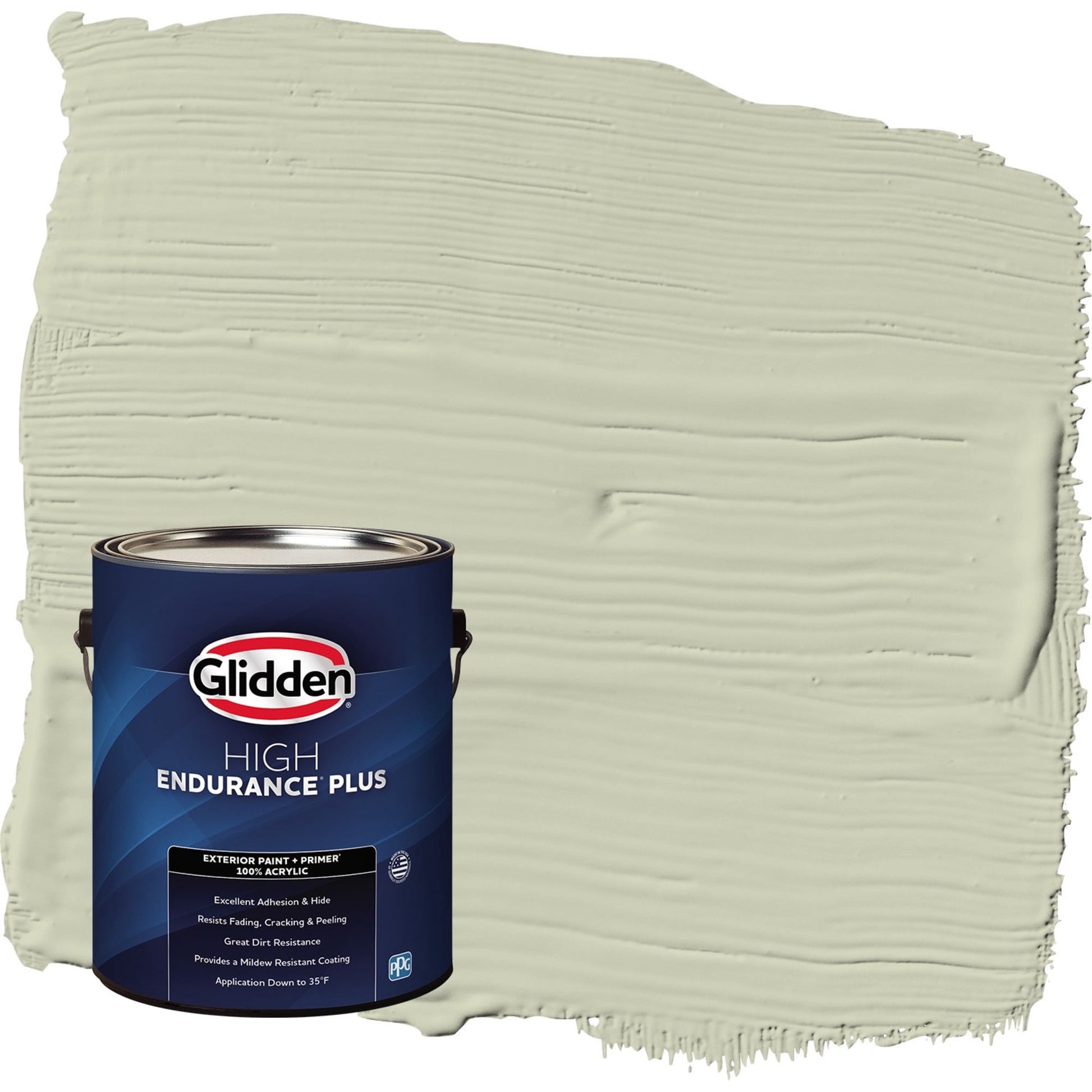 Glidden HEP Only Olive / Green Flat Exterior Paint with Primer, 1 Gallon