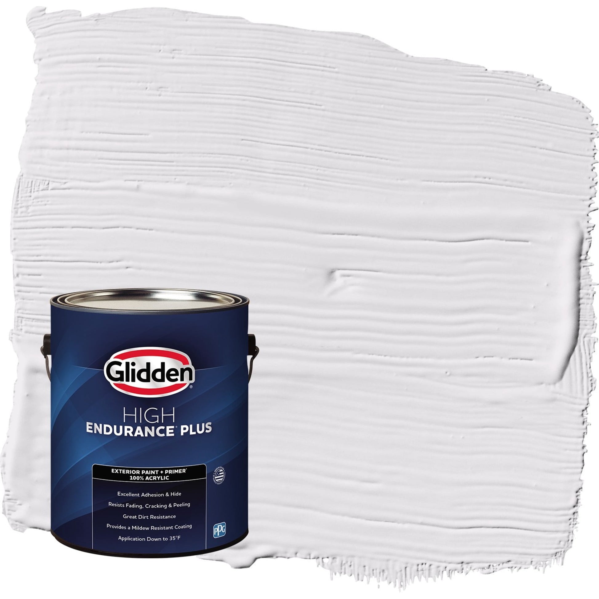 Glidden HEP Orchid Blossom / Purple Flat Exterior Paint with Primer, 1 Gallon