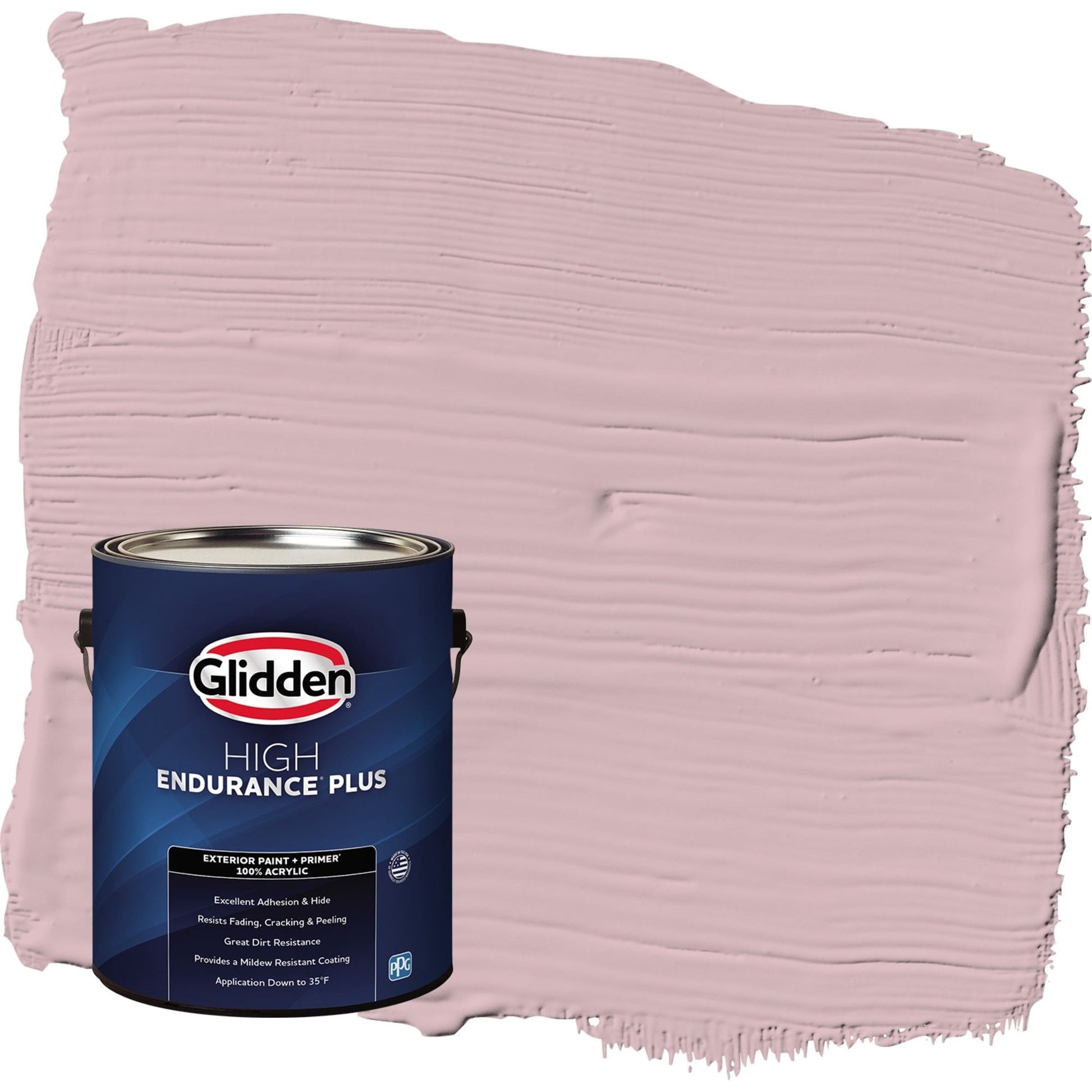 Glidden HEP Rose Stain / Pink Semi-Gloss Exterior Paint with Primer, 1 Gallon