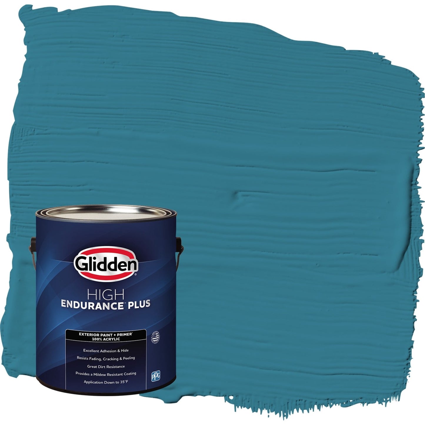 Glidden HEP Adventure / Blue Satin Exterior Paint with Primer, 1 Gallon
