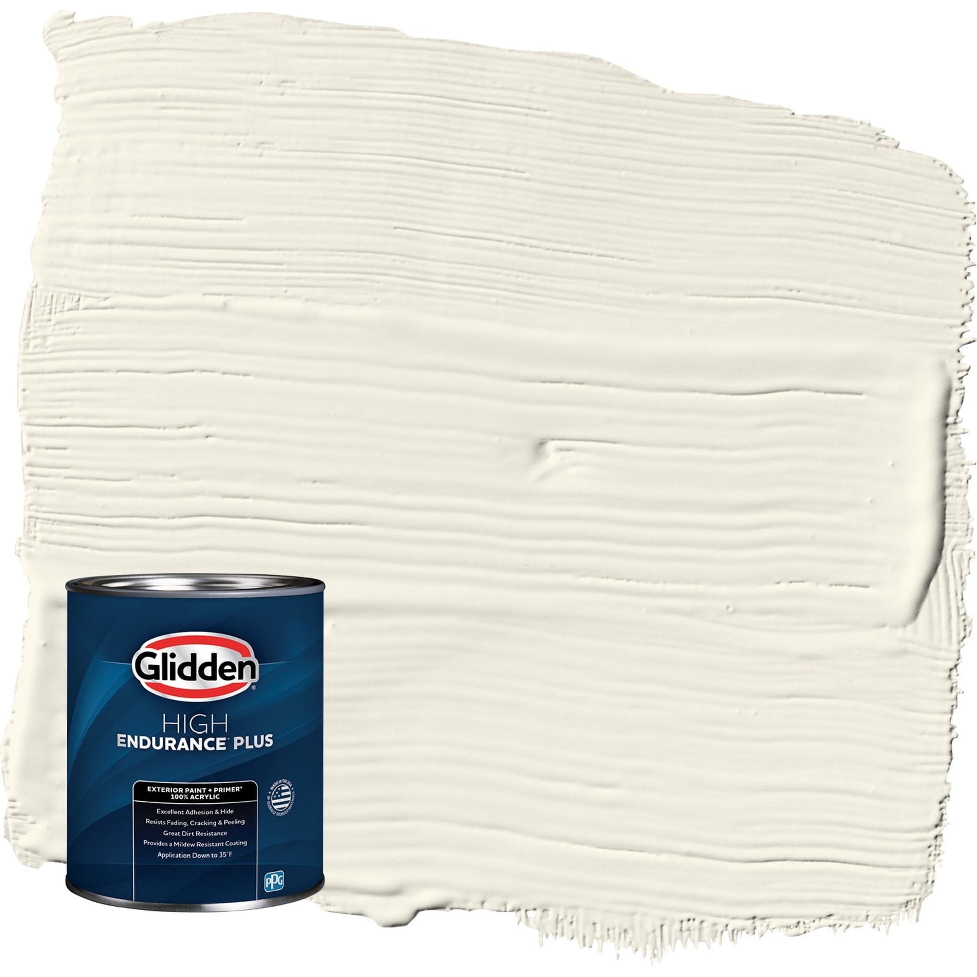 Glidden HEP Horseradish / Beige Satin Exterior Paint with Primer, 1 Quart