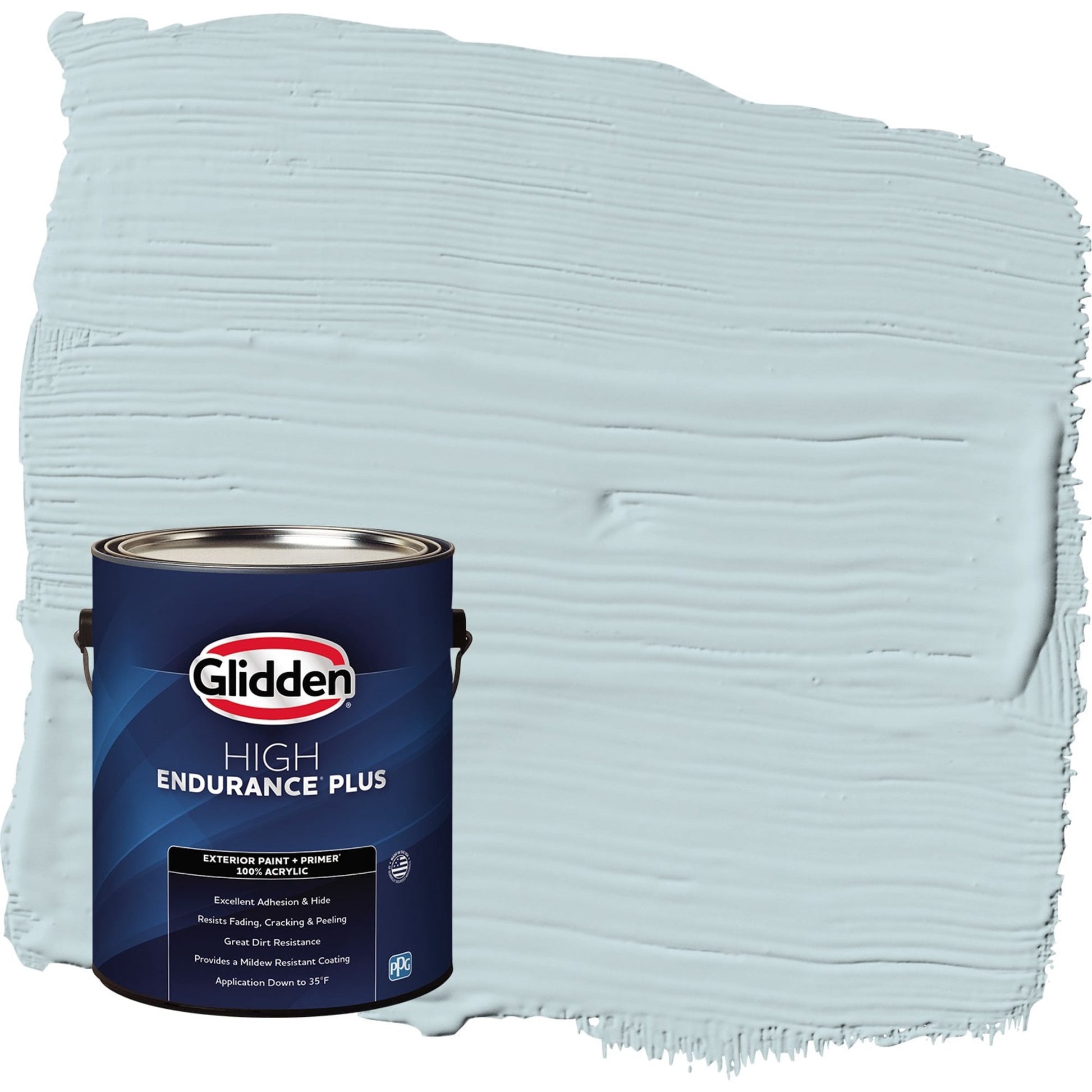 Glidden HEP Scandinavian Sky / Blue Semi-Gloss Exterior Paint with Primer, 1 Gallon