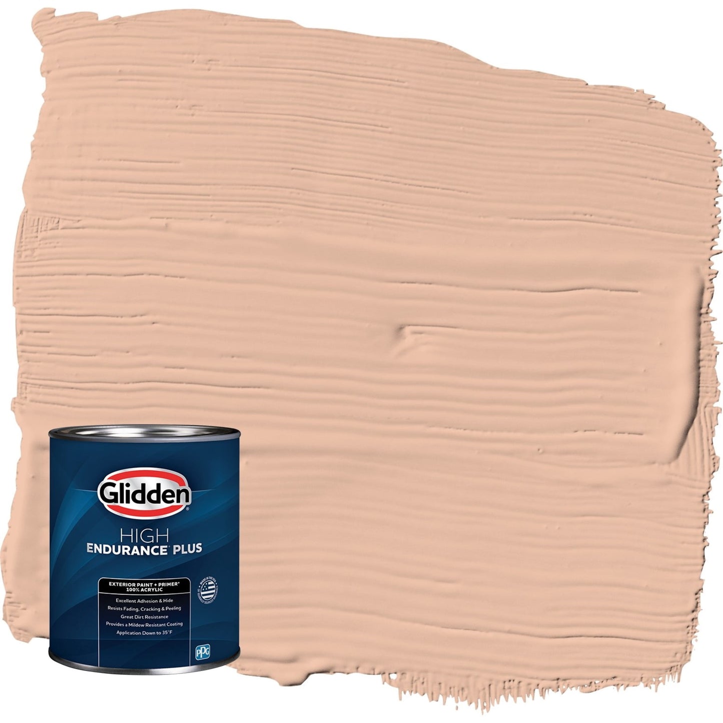 Glidden HEP Starfish / Orange Satin Exterior Paint with Primer, 1 Quart