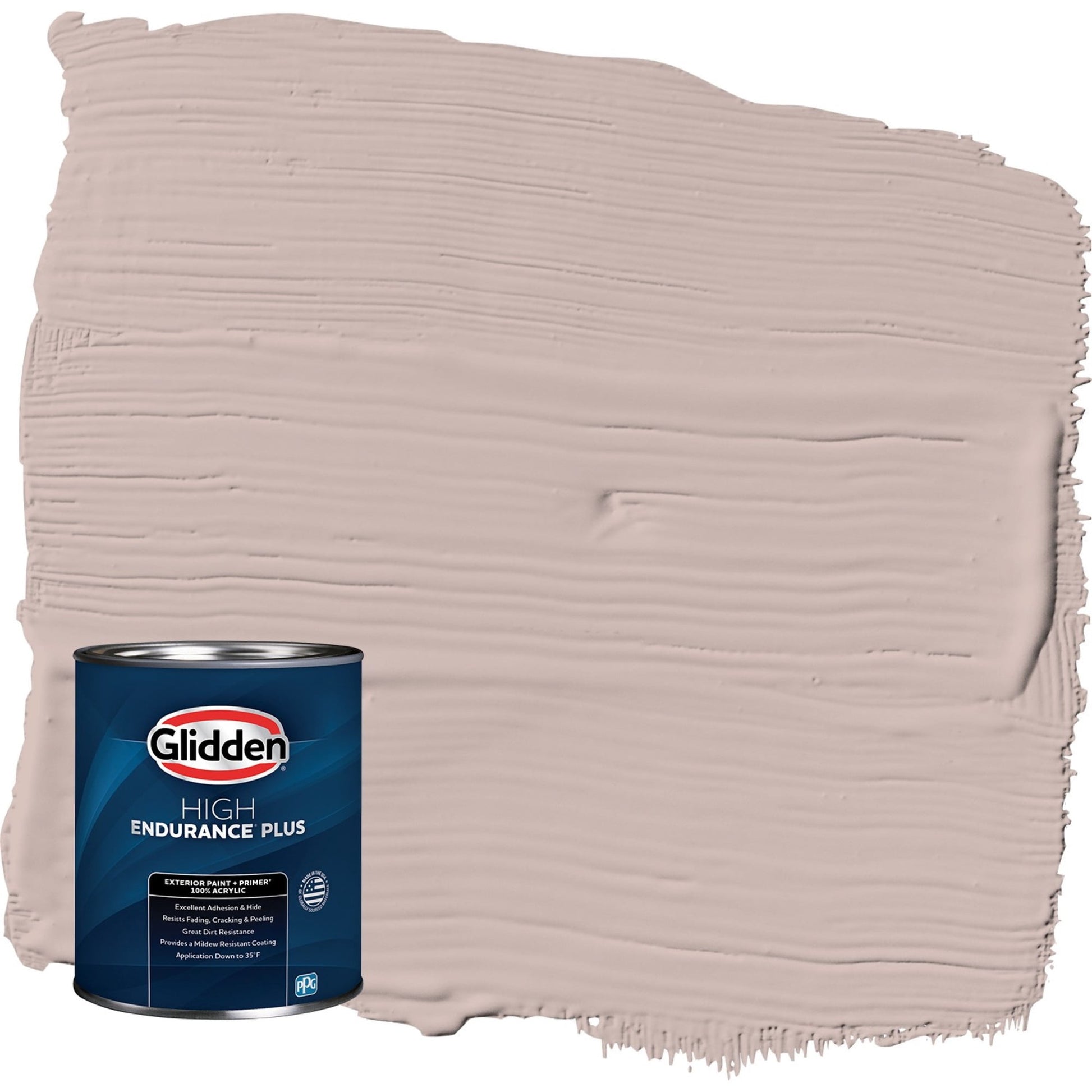 Glidden HEP Subdued / Beige Semi-Gloss Exterior Paint with Primer, 1 Quart