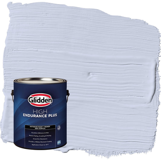 Glidden HEP Sweet Emily / Purple Flat Exterior Paint with Primer, 1 Gallon