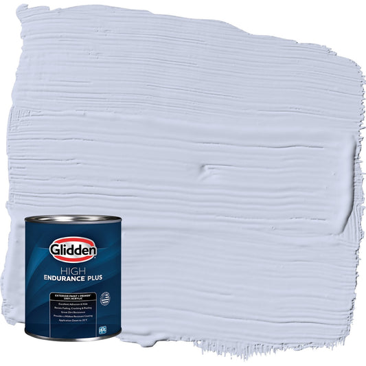 Glidden HEP Sweet Emily / Purple Semi-Gloss Exterior Paint with Primer, 1 Quart