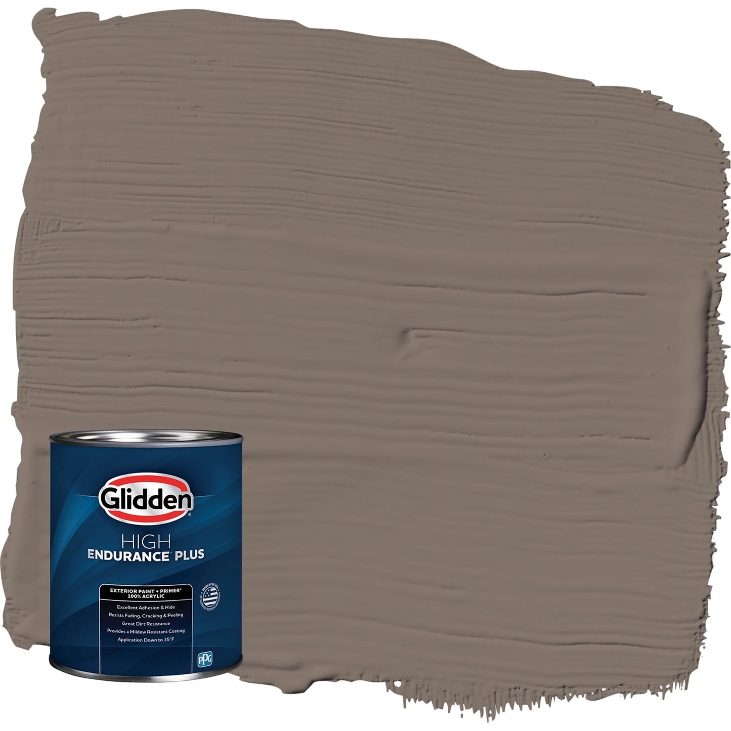 Glidden HEP Tattle Tail / Brown Semi-Gloss Exterior Paint with Primer, 1 Quart