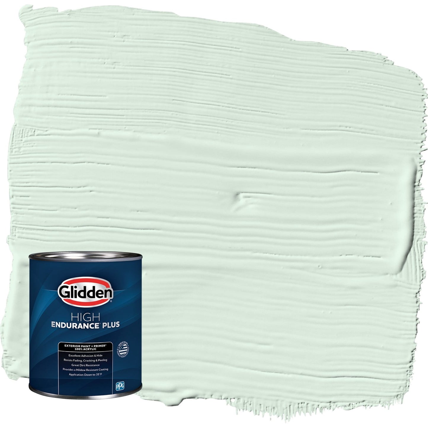 Glidden HEP Tint of Green / Green Satin Exterior Paint with Primer, 1 Quart