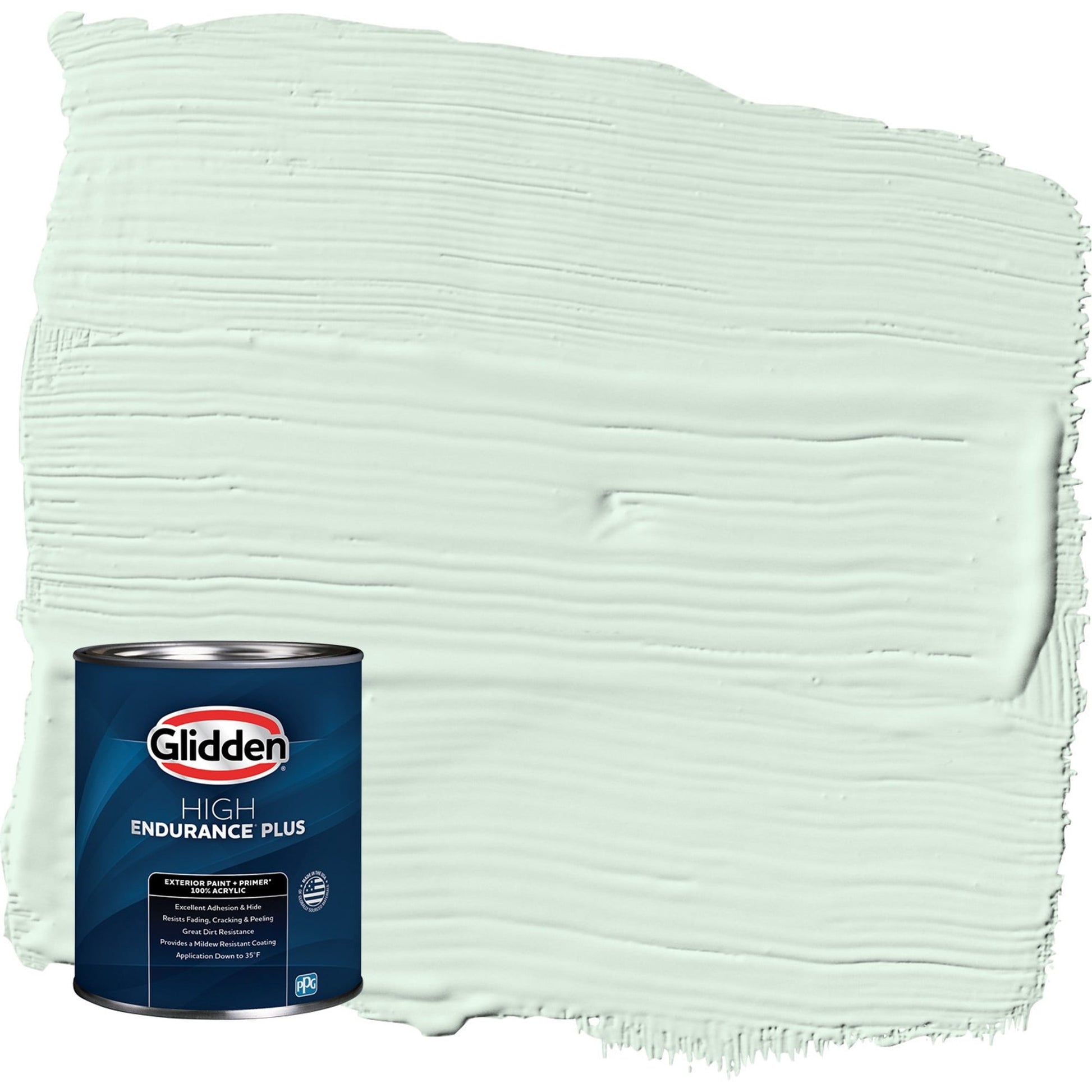 Glidden HEP Tint of Green / Green Satin Exterior Paint with Primer, 1 Quart