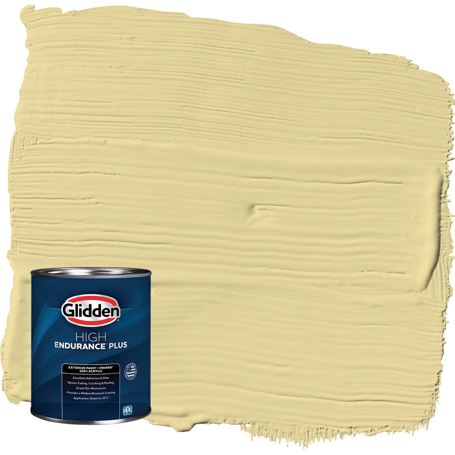 Glidden HEP Twinkle Toes / Green Satin Exterior Paint with Primer, 1 Quart