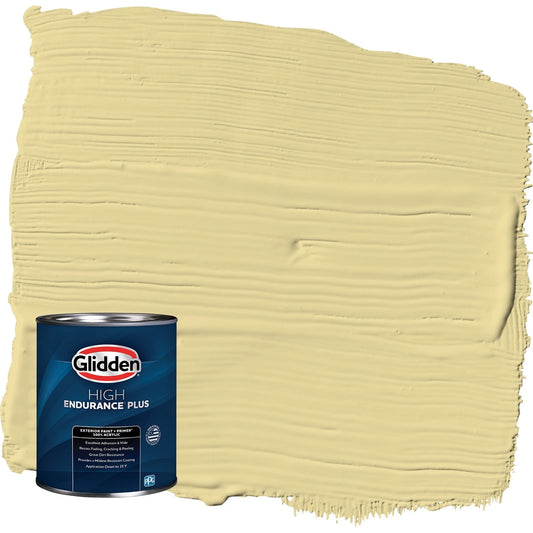Glidden HEP Twinkle Toes / Green Satin Exterior Paint with Primer, 1 Quart