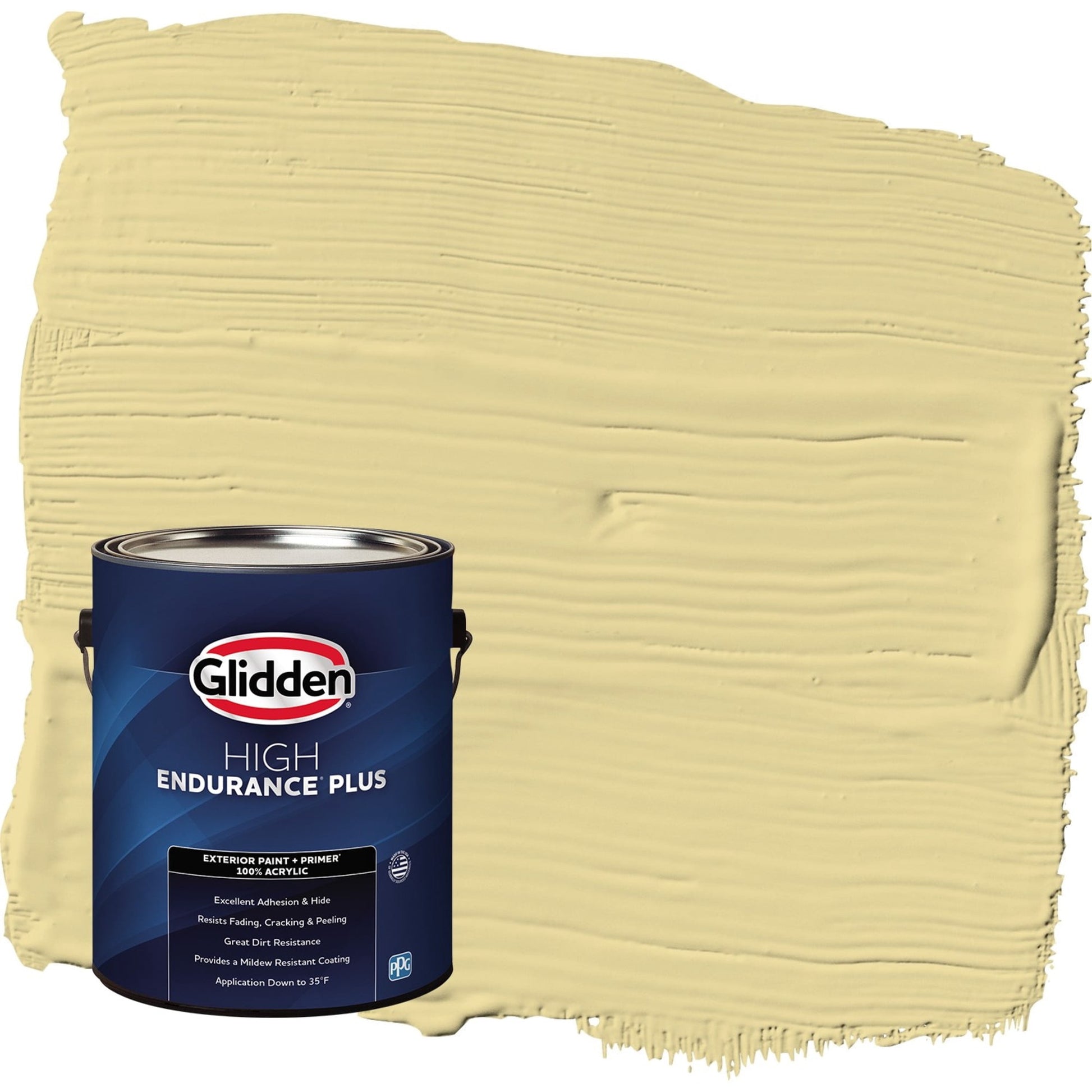 Glidden HEP Twinkle Toes / Green Semi-Gloss Exterior Paint with Primer, 1 Gallon