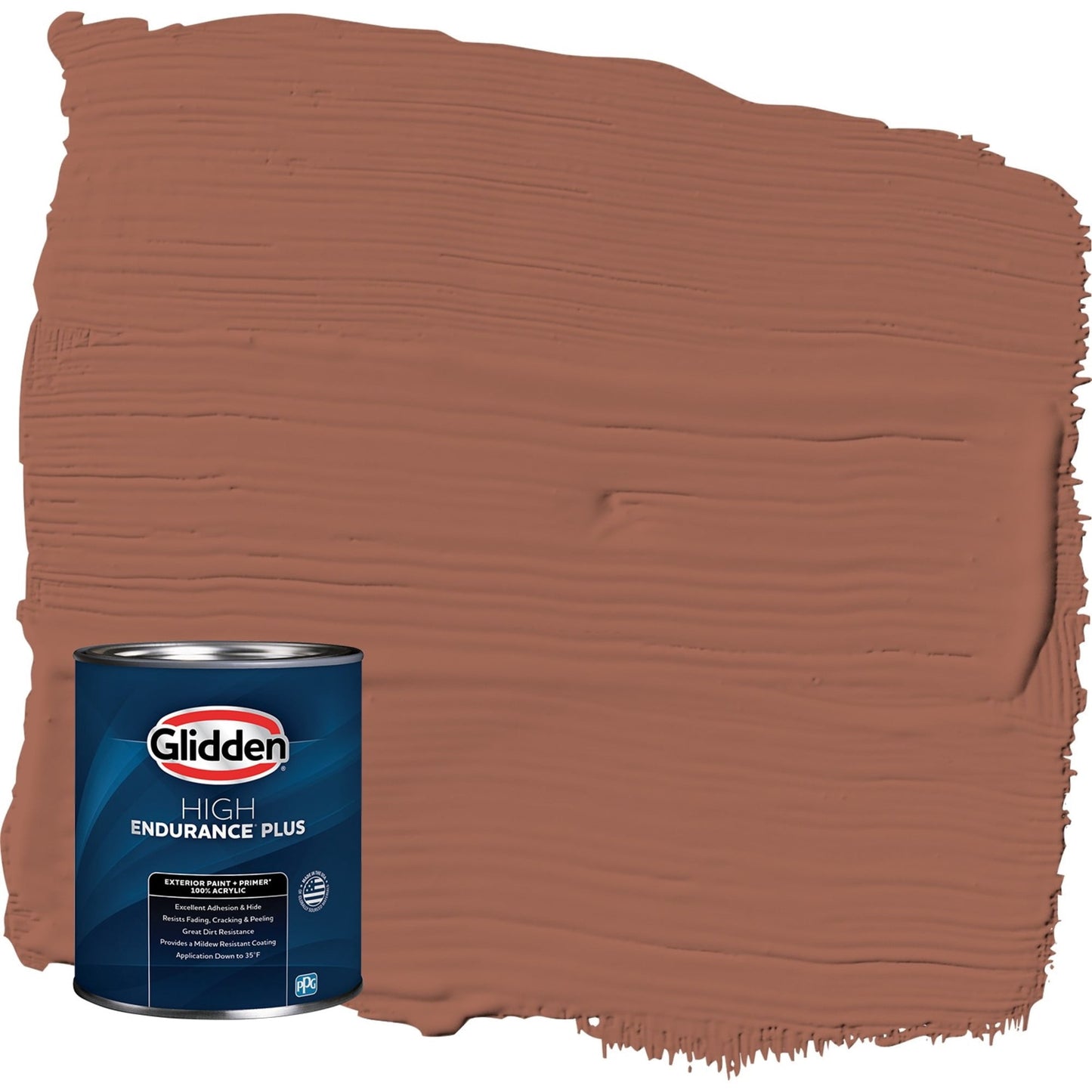 Glidden HEP Warm Up / Orange Semi-Gloss Exterior Paint with Primer, 1 Quart