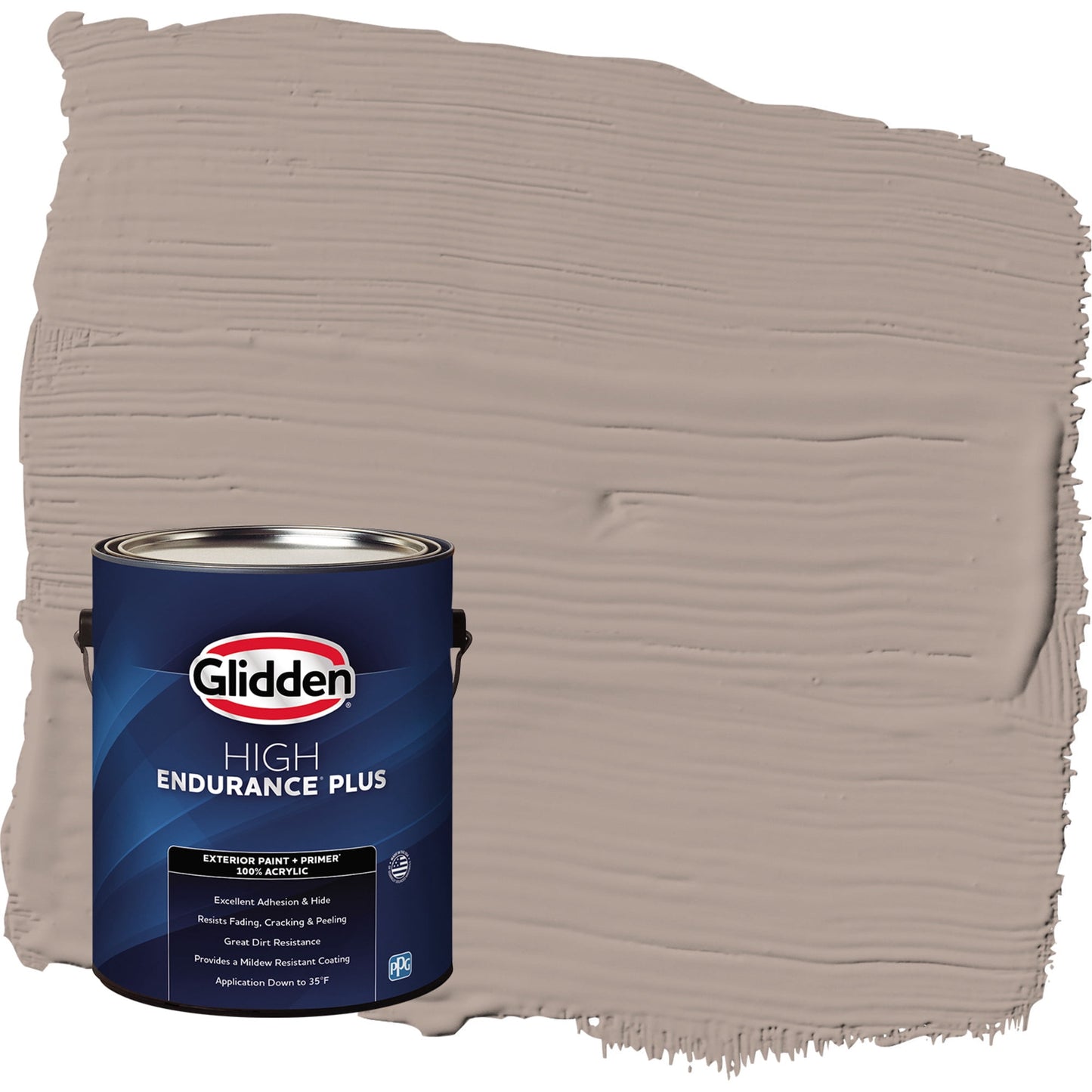 Glidden HEP Grab-N-Go Creamy Hot Cocoa / Tan Semi-Gloss Exterior Paint with Primer, 1 Gallon
