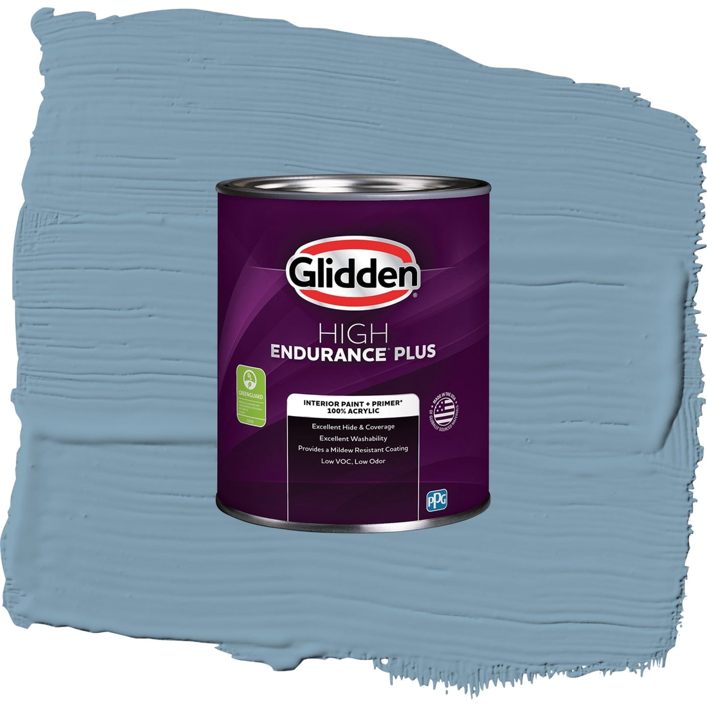 Glidden HEP Americana / Blue, Semi-Gloss Interior Paint with Primer, 1 Quart