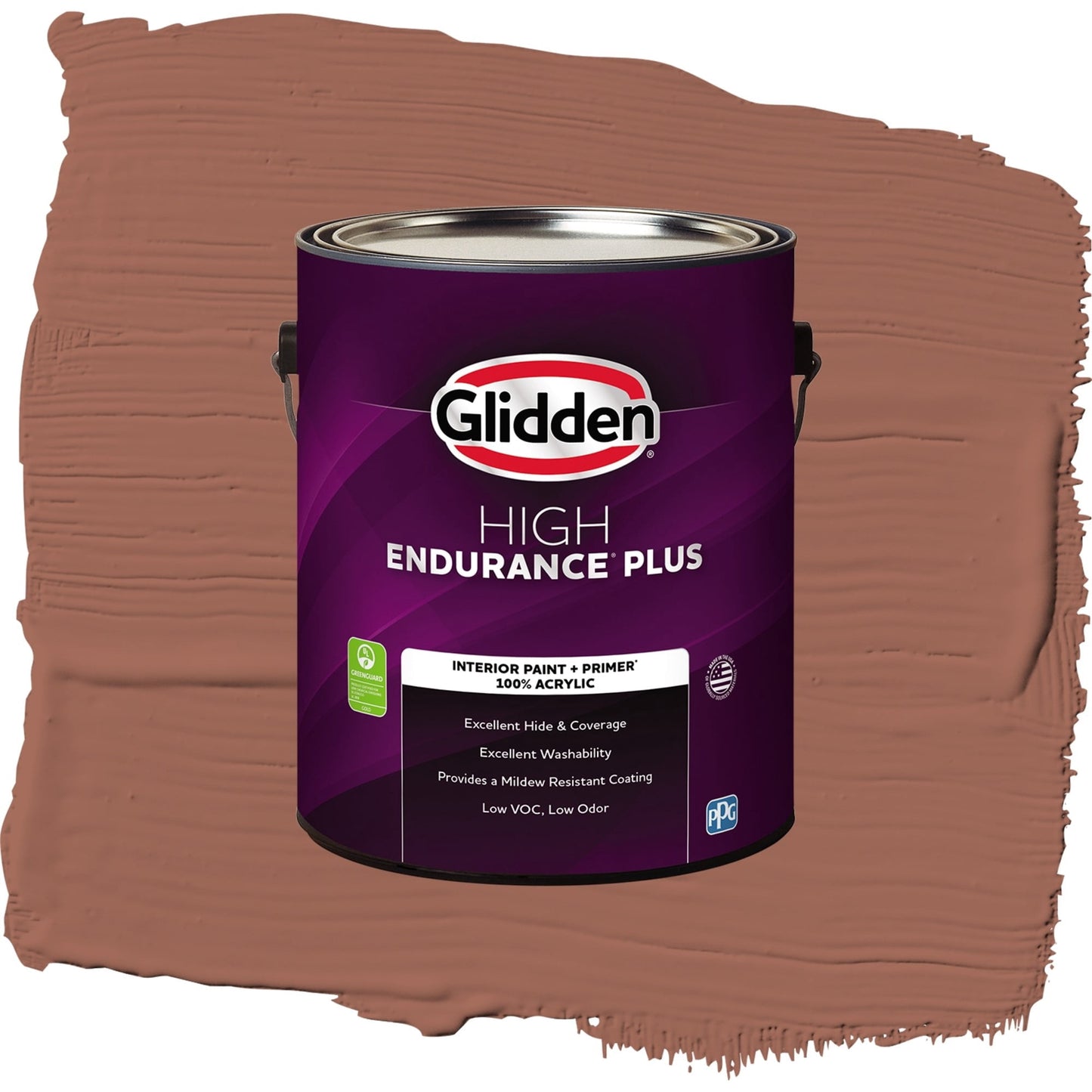 Glidden HEP Apple Brown Betty / Orange, Eggshell Interior Paint with Primer, 1 Gallon