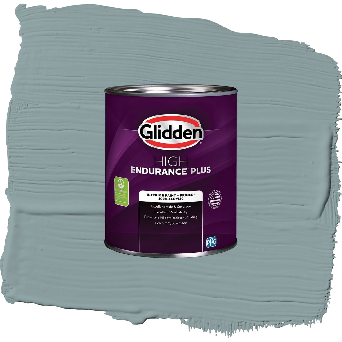 Glidden HEP Aqua Smoke / Blue, Semi-Gloss Interior Paint with Primer, 1 Quart