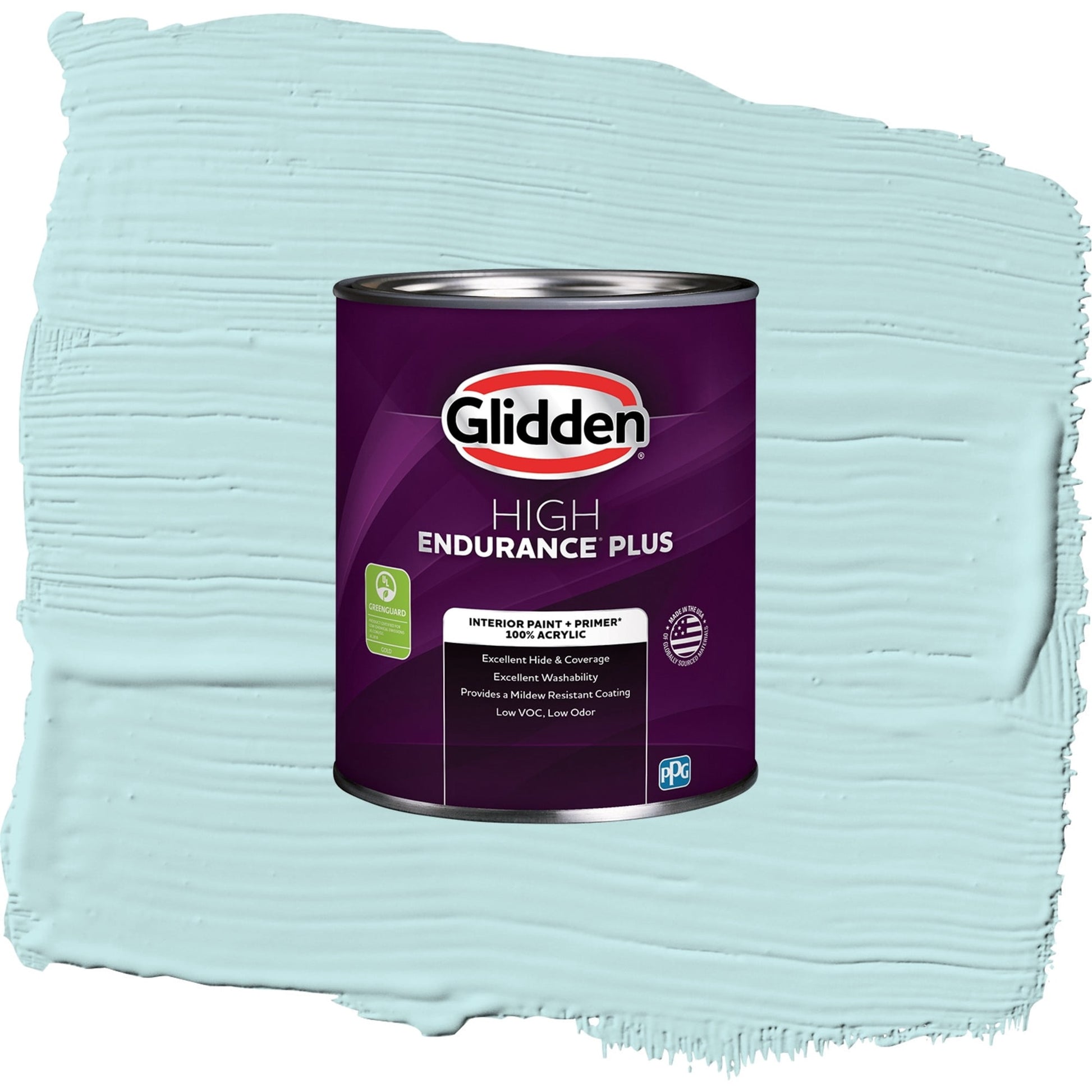 Glidden HEP Aqua Whisper / Blue, Eggshell Interior Paint with Primer, 1 Quart