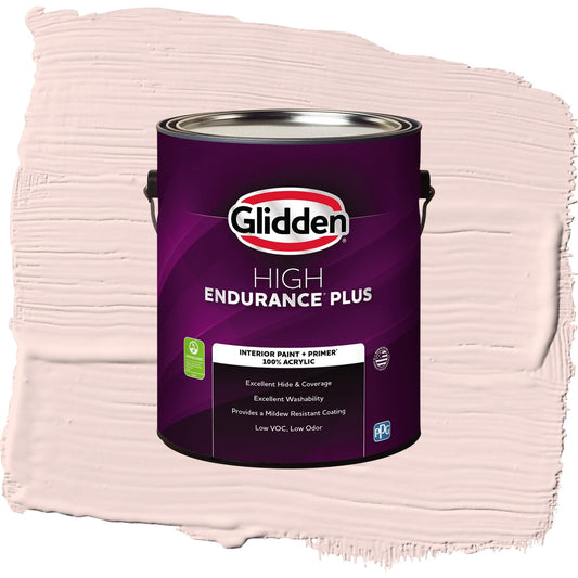 Glidden HEP Ballet Slipper / Pink, Flat Interior Paint with Primer, 1 Gallon