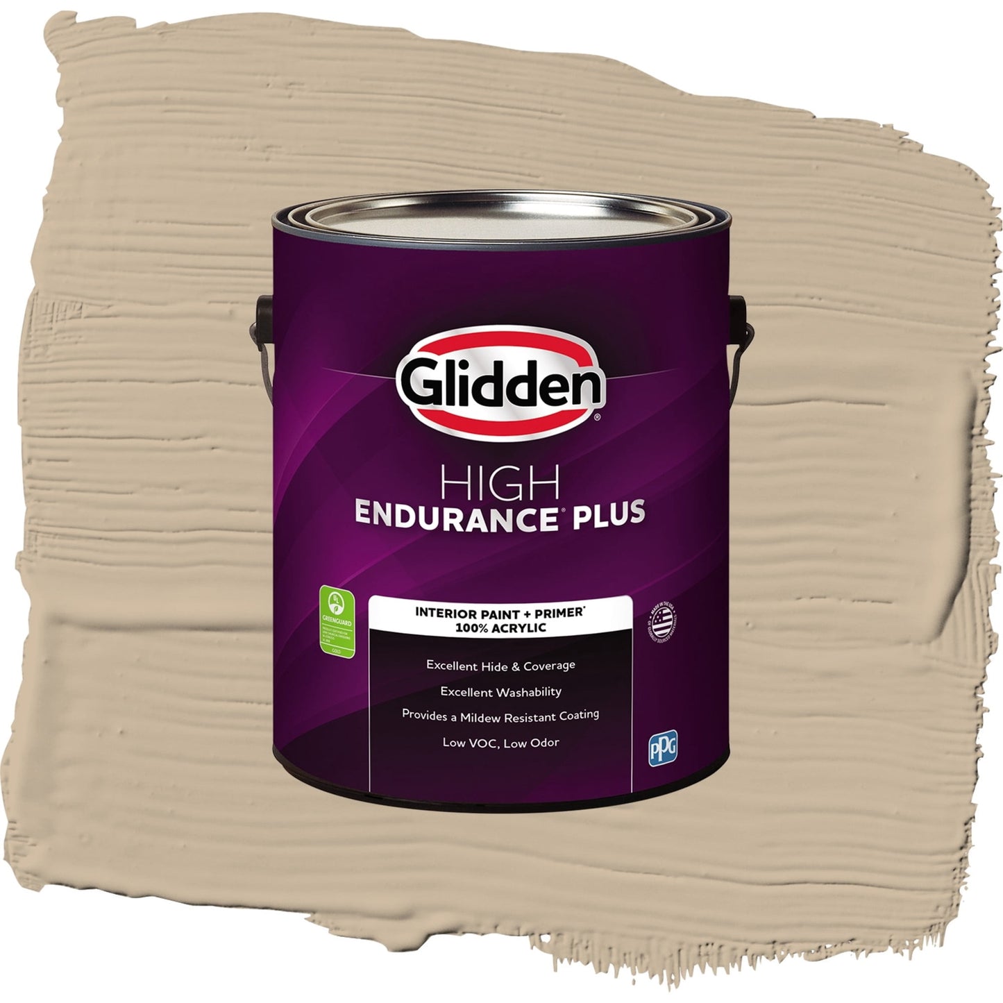 Glidden HEP Best Beige / Beige, Flat Interior Paint with Primer, 1 Gallon