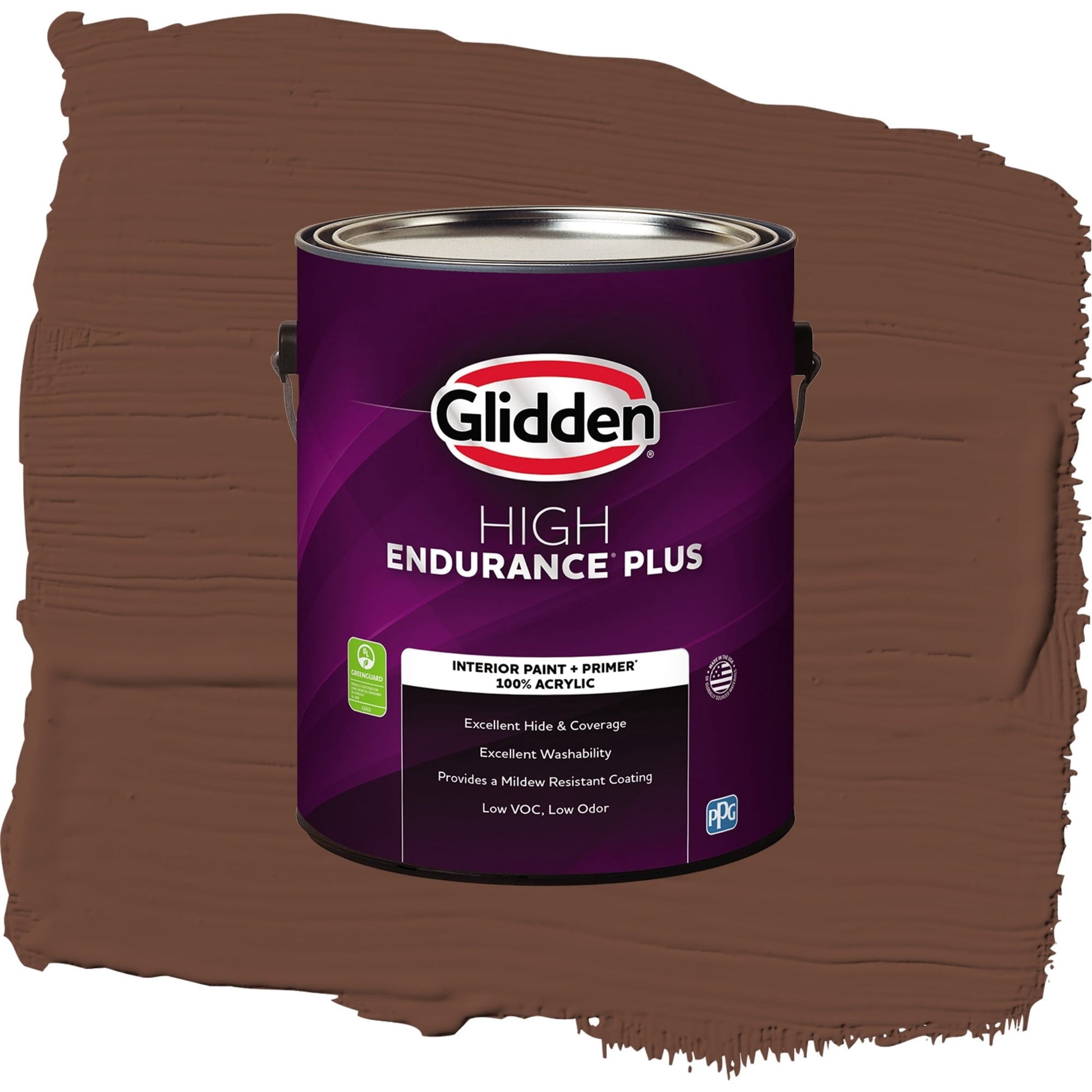 Glidden HEP Bird House Brown / Brown, Eggshell Interior Paint with Primer, 1 Gallon