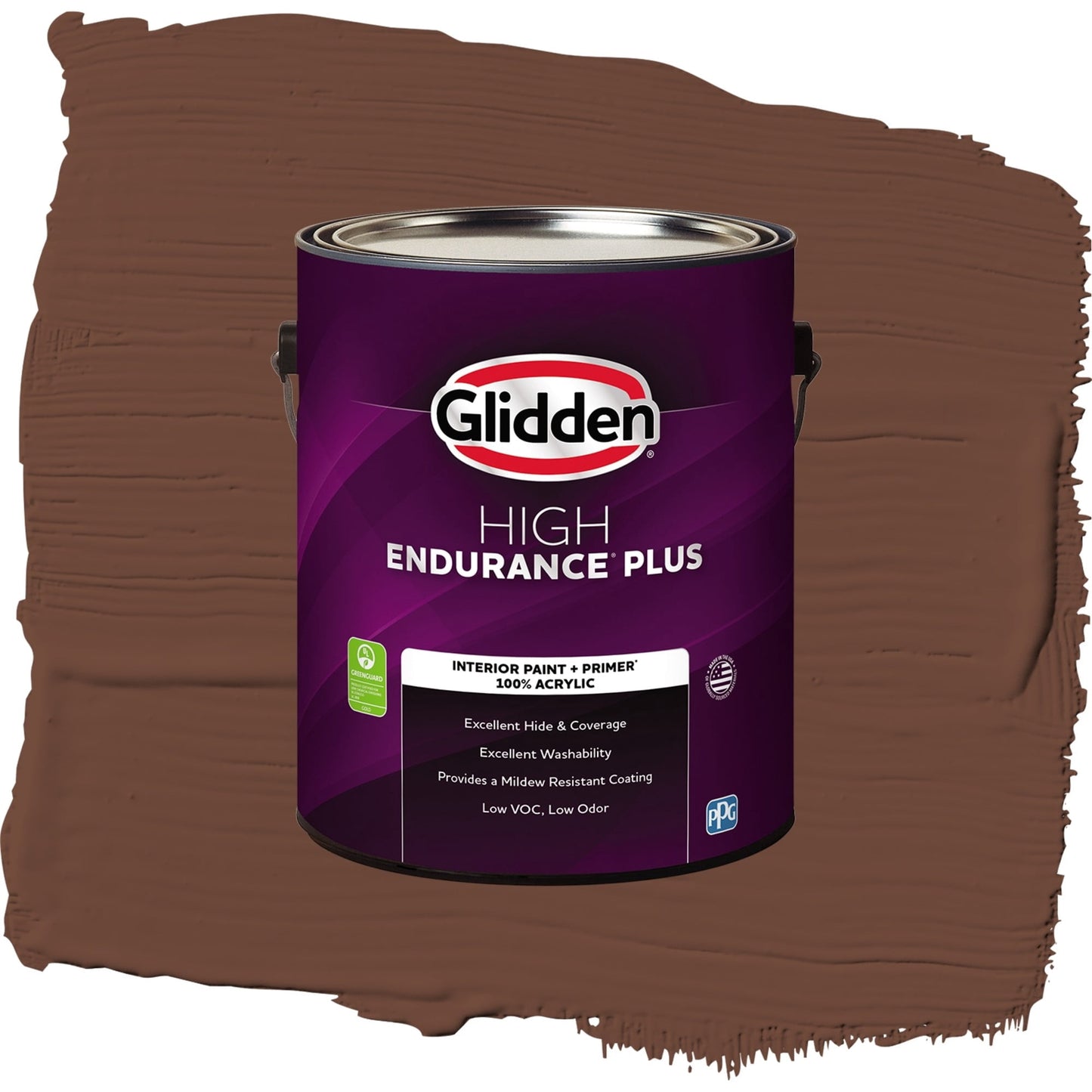 Glidden HEP Bird House Brown / Brown, Semi-Gloss Interior Paint with Primer, 1 Gallon