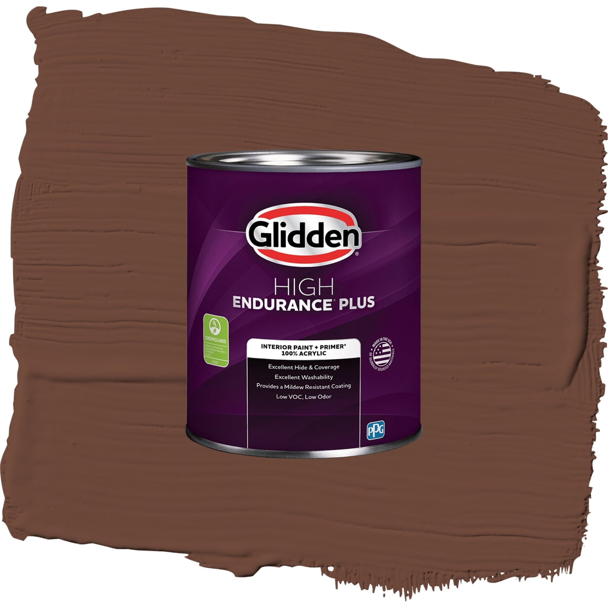 Glidden HEP Bird House Brown / Brown, Semi-Gloss Interior Paint with Primer, 1 Quart