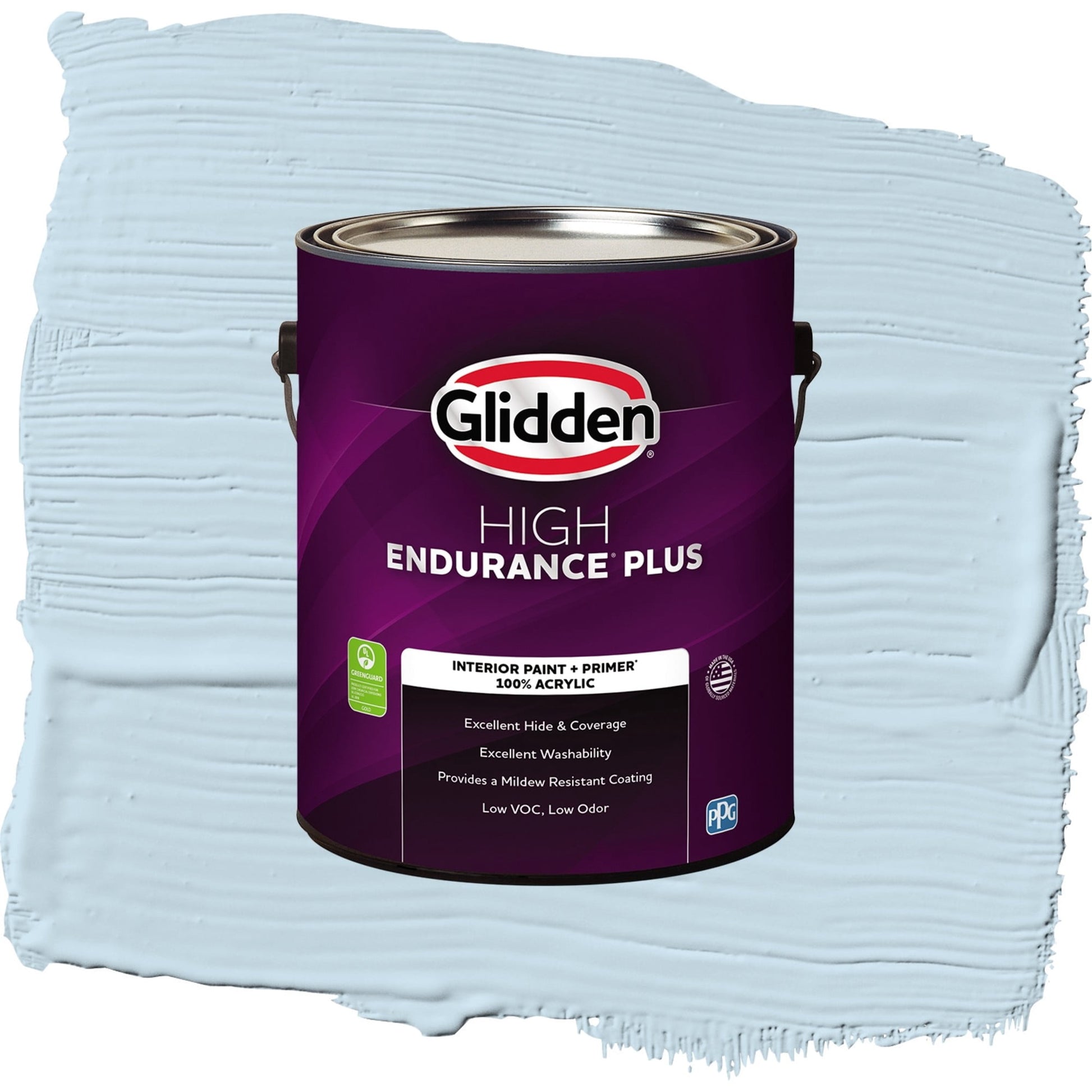 Glidden HEP Blue Pearl / Blue, Eggshell Interior Paint with Primer, 1 Gallon