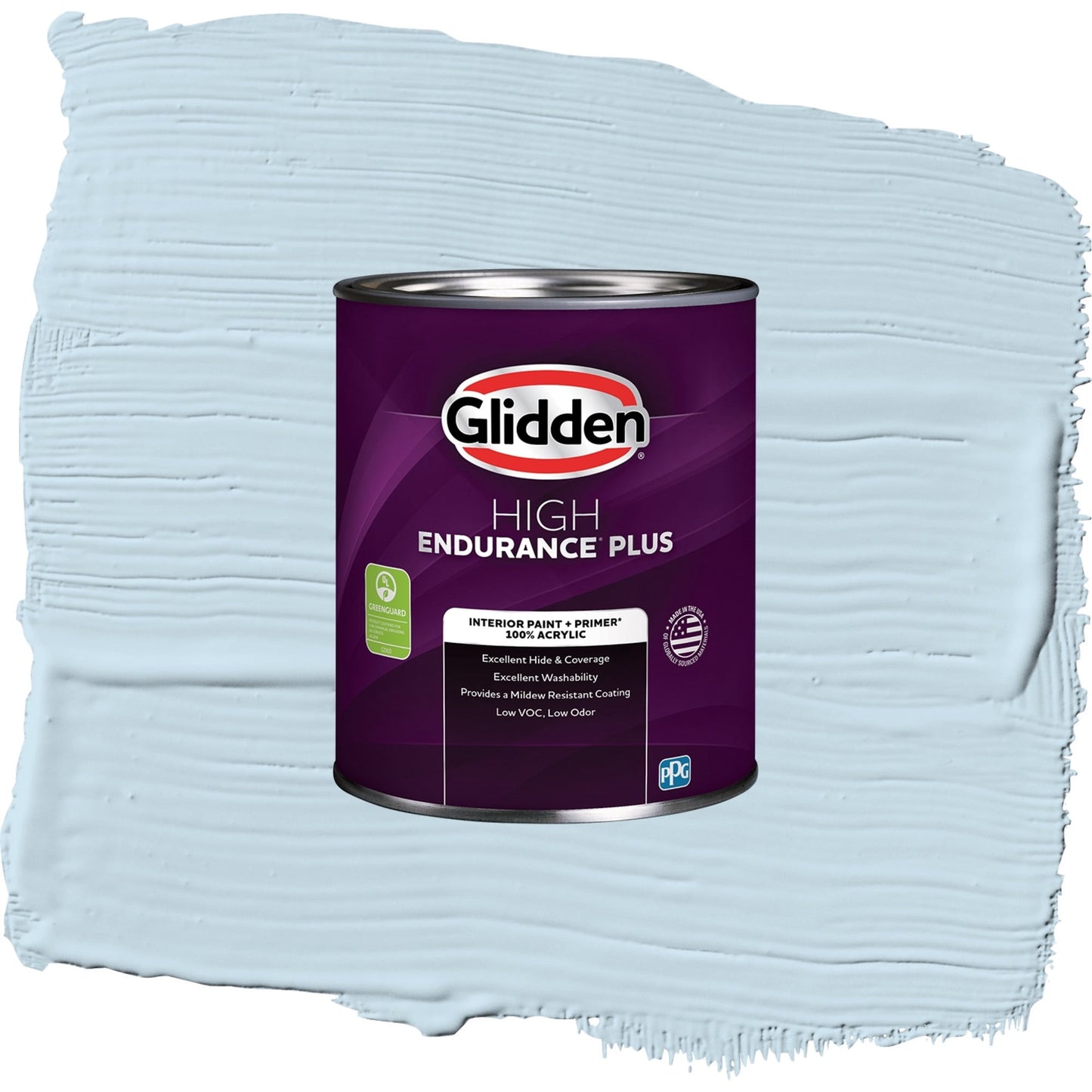 Glidden HEP Blue Pearl / Blue, Eggshell Interior Paint with Primer, 1 Quart