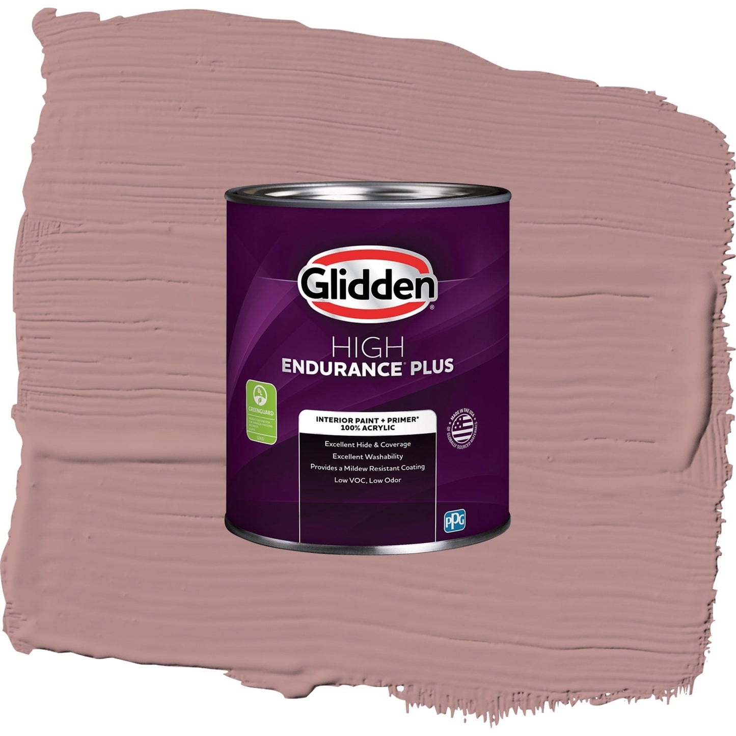 Glidden HEP Brandy Snaps / Red, Semi-Gloss Interior Paint with Primer, 1 Quart