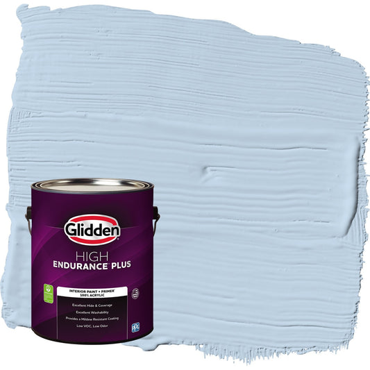 Glidden HEP C'est La Vie / Blue Semi-Gloss Interior Paint with Primer, 1 Gallon