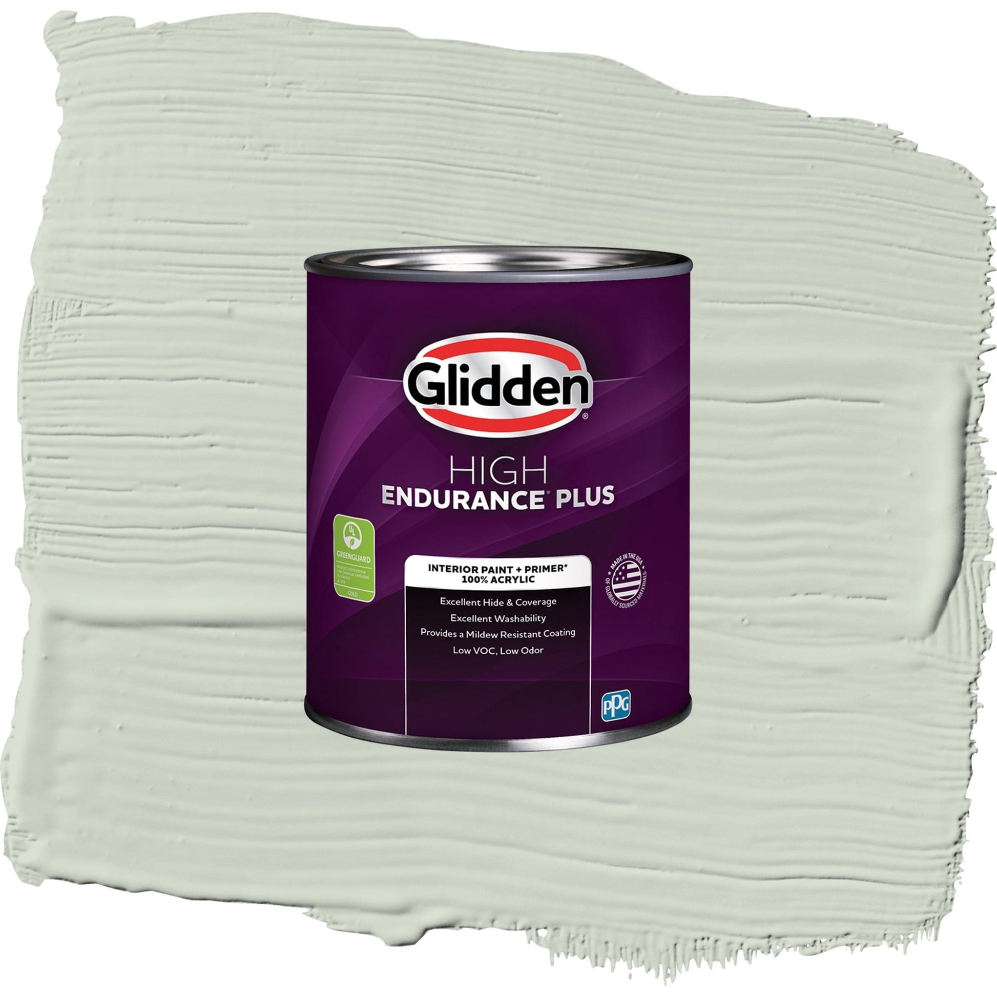 Glidden HEP Castaway / Green, Eggshell Interior Paint with Primer, 1 Quart